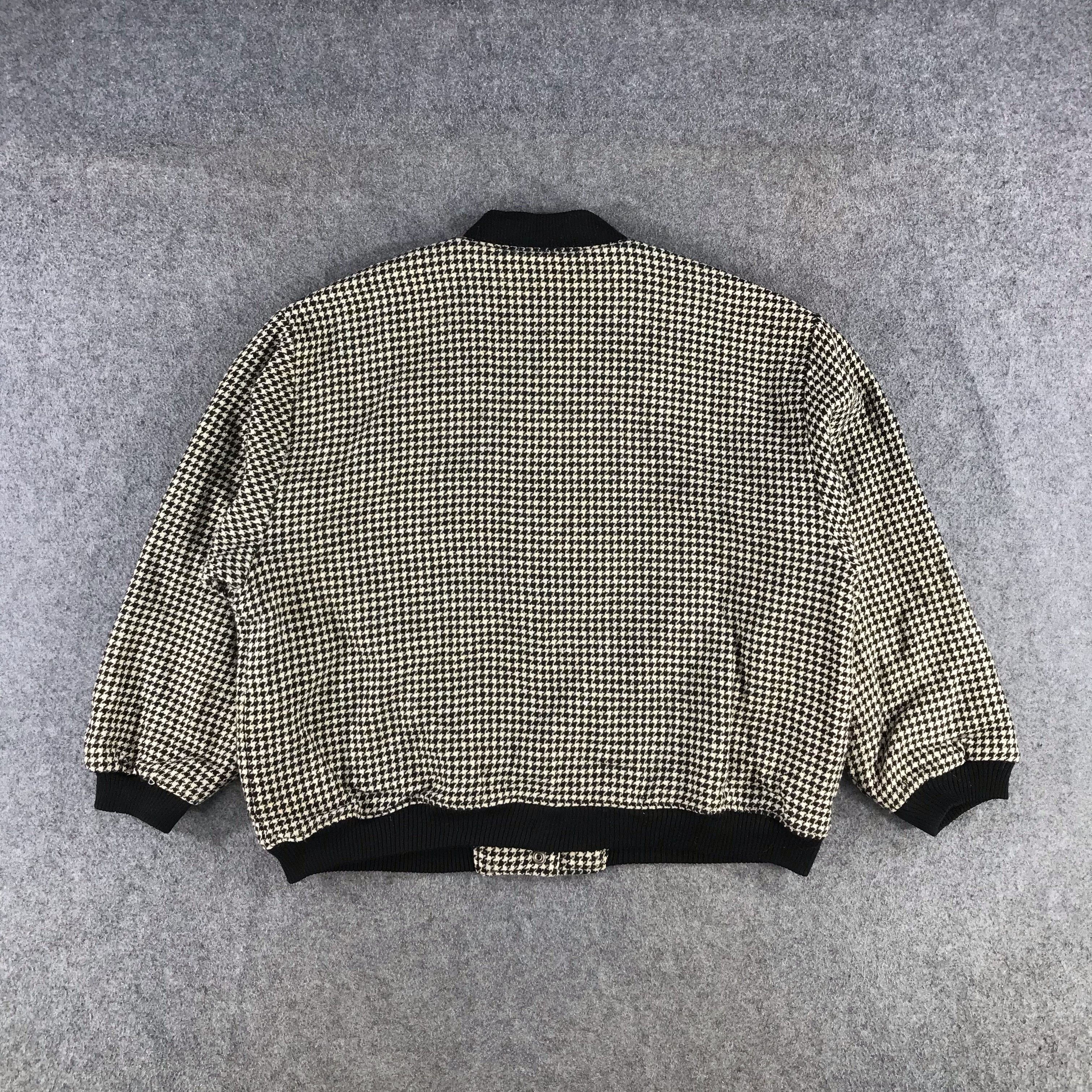 Japanese Brand Vintage Houndstooth Bomber Varsity Jacket JC166 Size US M / EU 48-50 / 2 - 2 Thumbnail