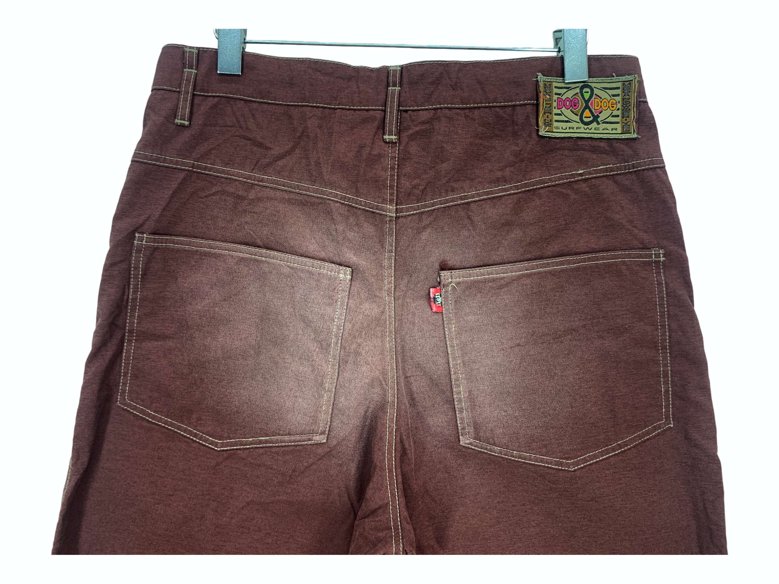 Japanese Brand Dog & Dog Pants Hip Hop Skateboards Hickory Baggy Pants Size US 32 / EU 48 - 6 Thumbnail
