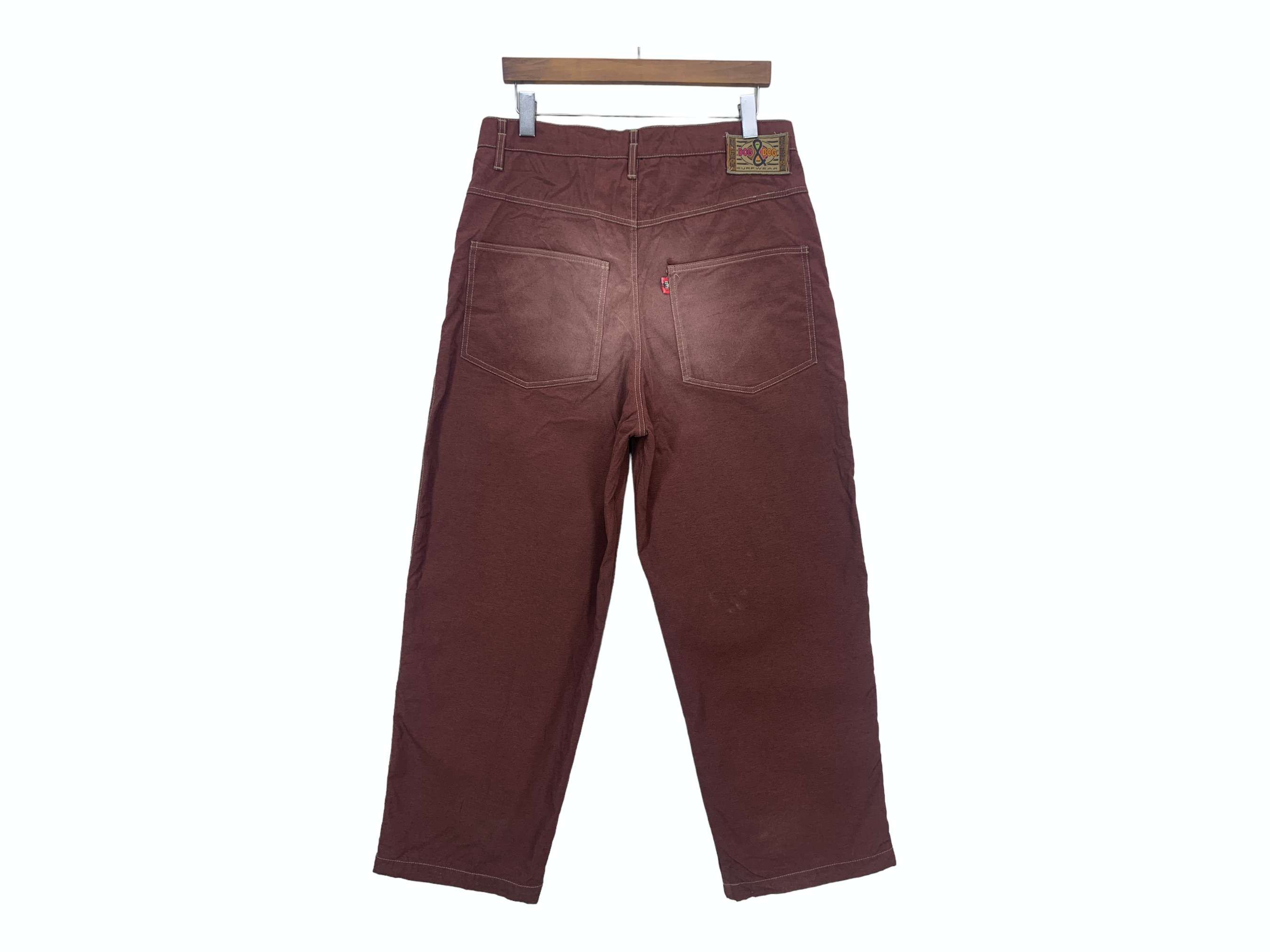 Japanese Brand Dog & Dog Pants Hip Hop Skateboards Hickory Baggy Pants Size US 32 / EU 48 - 1 Thumbnail