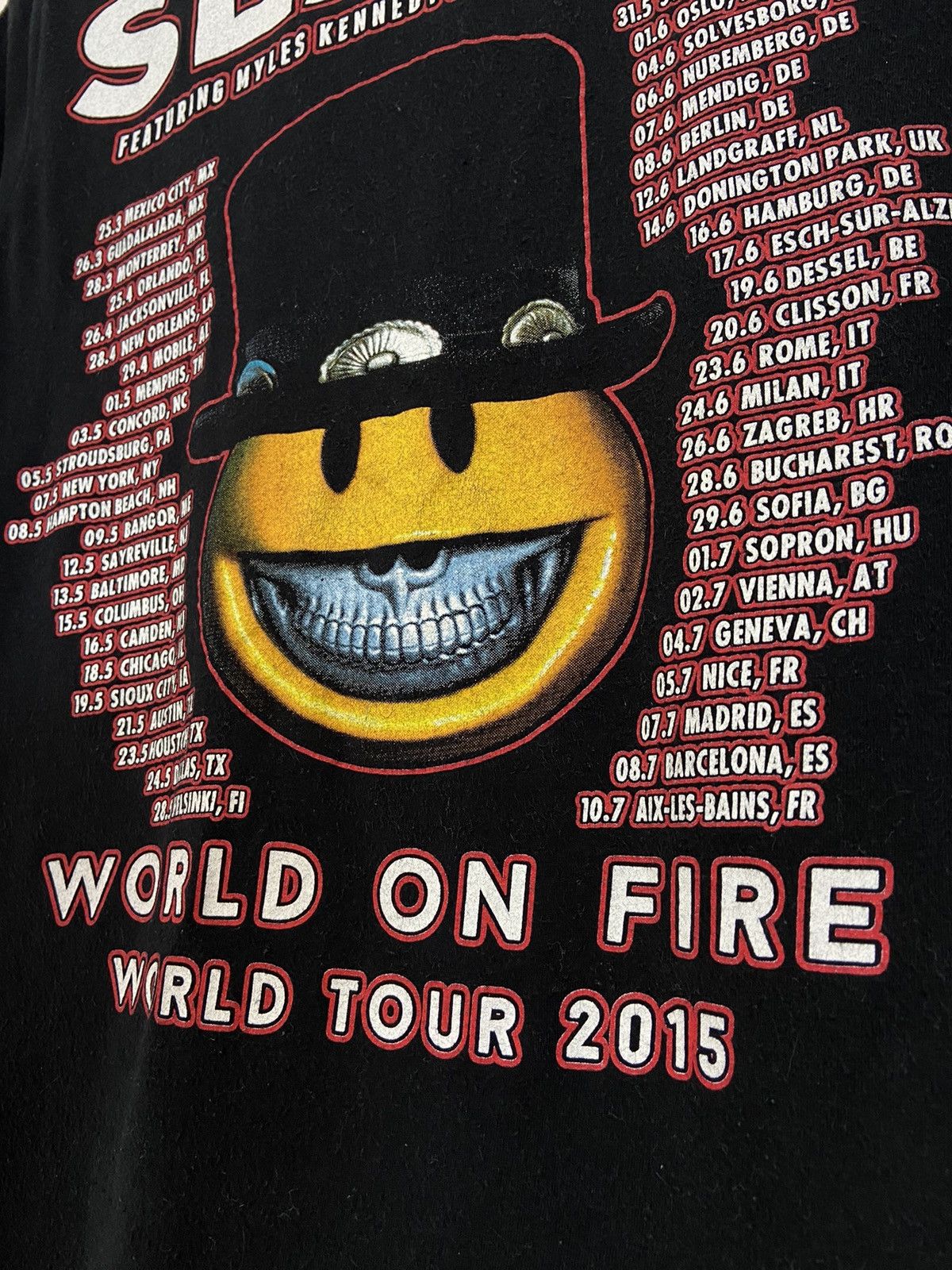 Band Tees Slash World Tour 2015 Shirt Size US S / EU 44-46 / 1 - 13 Thumbnail