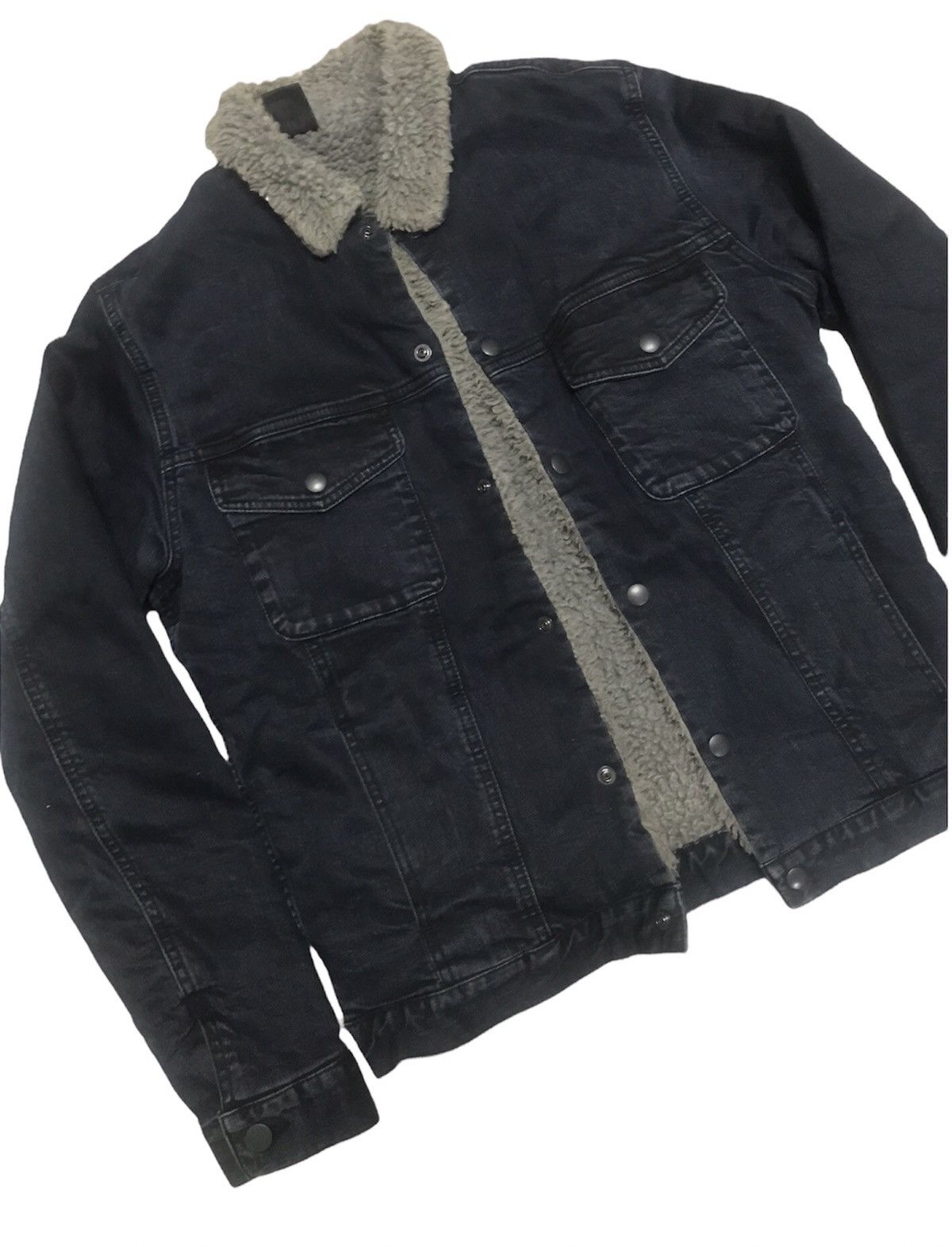 Mister Hollywood Shearling Denim Jacket