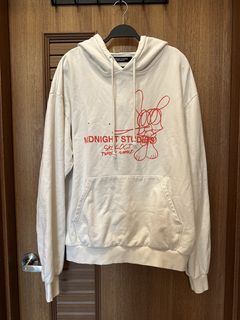 Midnight studios x off 2025 white hoodie