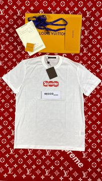 Louis Vuitton x Supreme Box Logo T Shirt White Red – The Luxury Shopper