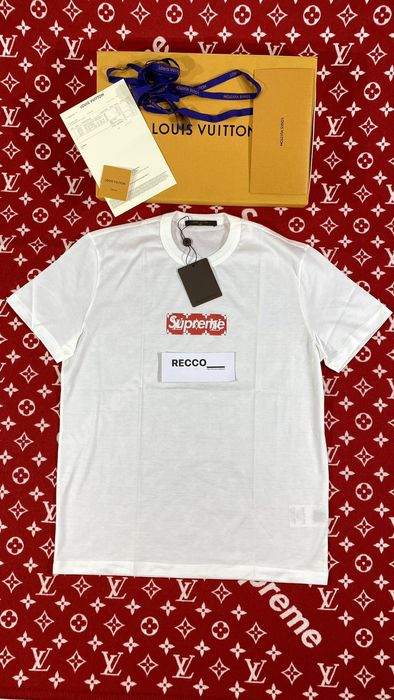 Louis Vuitton x Supreme Box Logo T Shirt