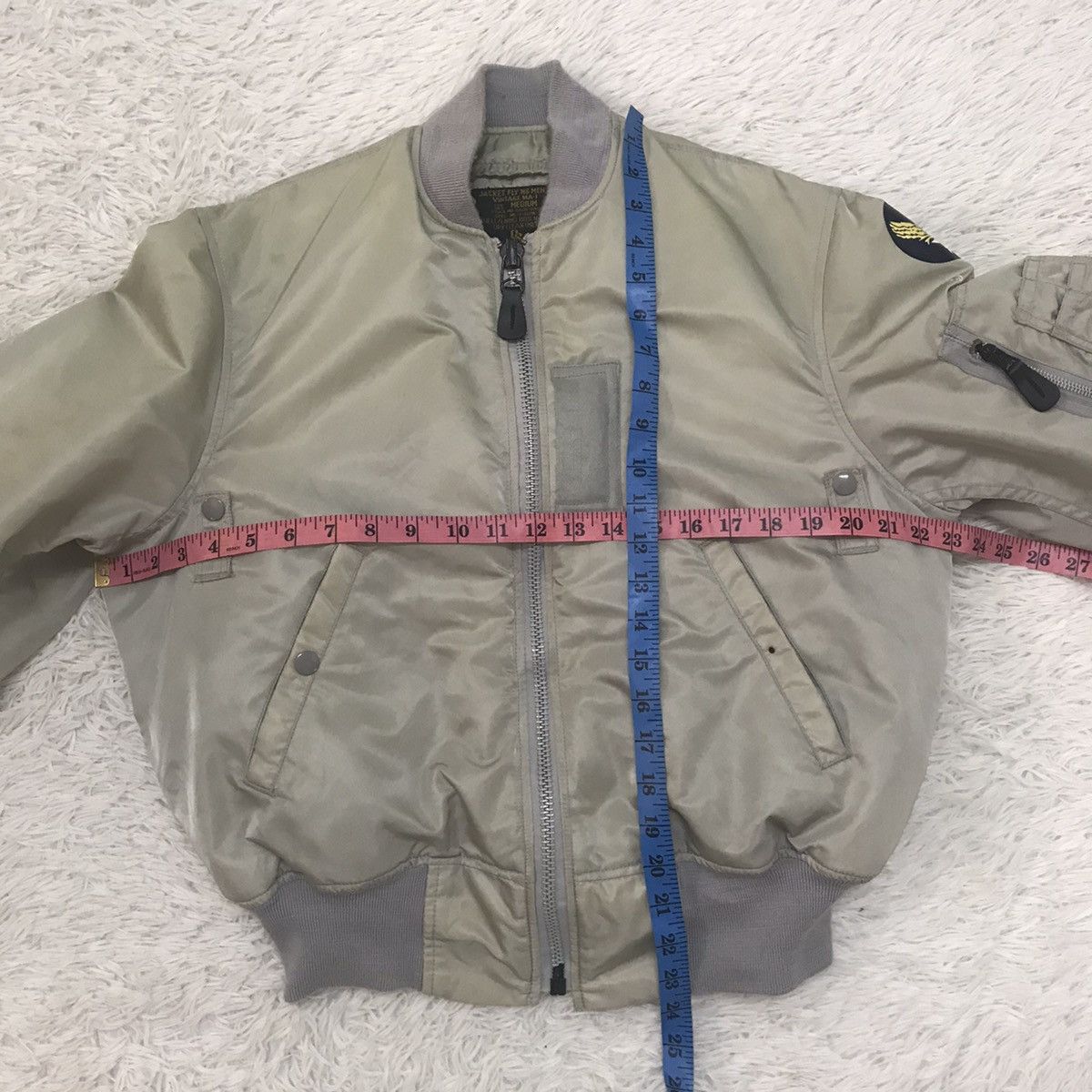 Cockpit USA Vtg MA-1 Flying Bomber Jacket Us Air Force Ideal Zipper Size US M / EU 48-50 / 2 - 19 Thumbnail