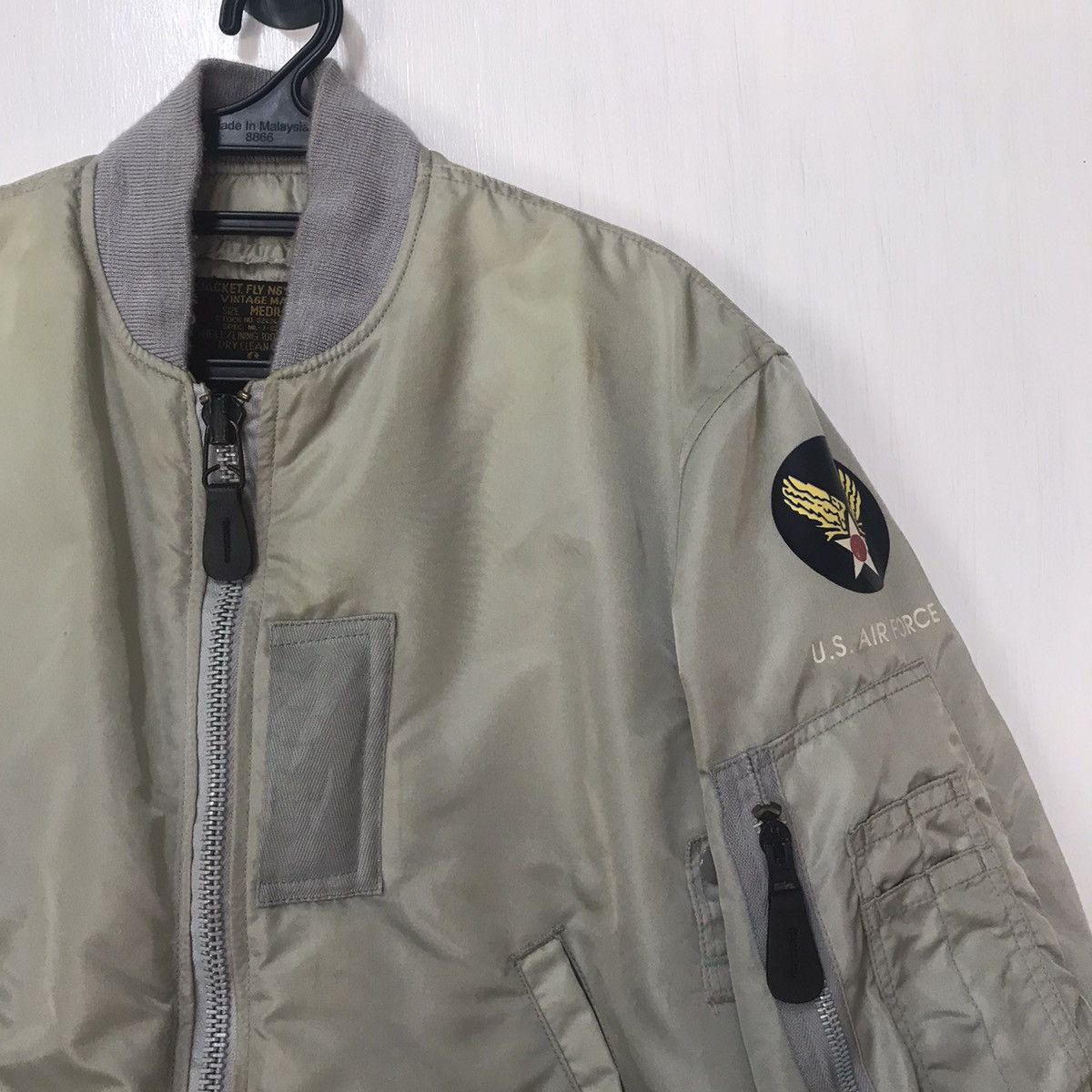 Cockpit USA Vtg MA-1 Flying Bomber Jacket Us Air Force Ideal Zipper Size US M / EU 48-50 / 2 - 5 Thumbnail