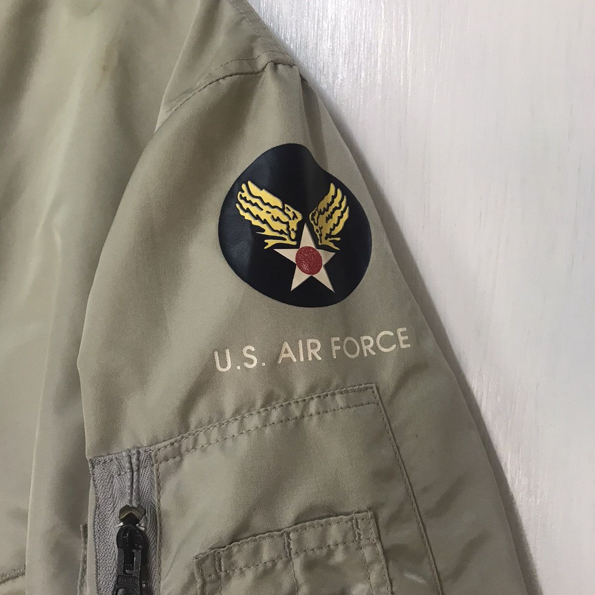 Cockpit USA Vtg MA-1 Flying Bomber Jacket Us Air Force Ideal Zipper Size US M / EU 48-50 / 2 - 8 Thumbnail