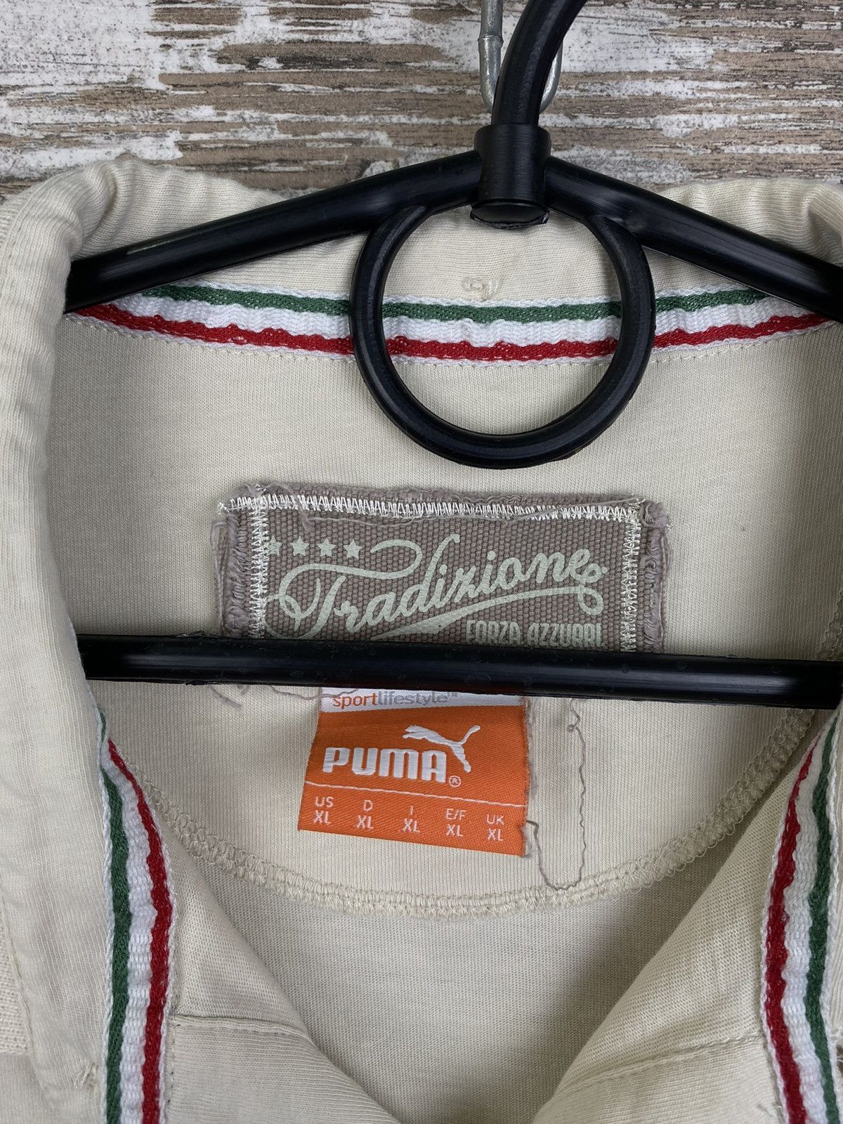 Puma Mens Vintage Puma Italia T Shirt soccer jersey tee Italy Size US XL / EU 56 / 4 - 5 Thumbnail