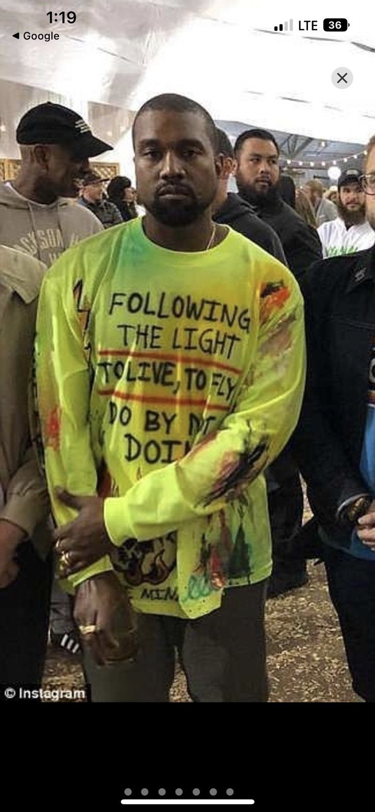 【Ye イェ着用】Yeezy Wes Lang Wyoming L/S Tee Ye イェ着用】Yeezy Wes Lang Wyoming L/S Tee