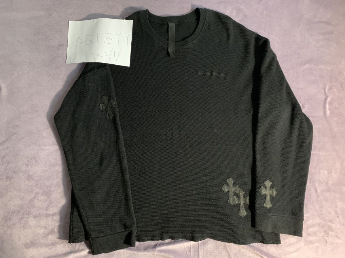 Chrome Hearts chrome hearts leather patch sweater Size US M / EU 48-50 / 2 - 1 Thumbnail