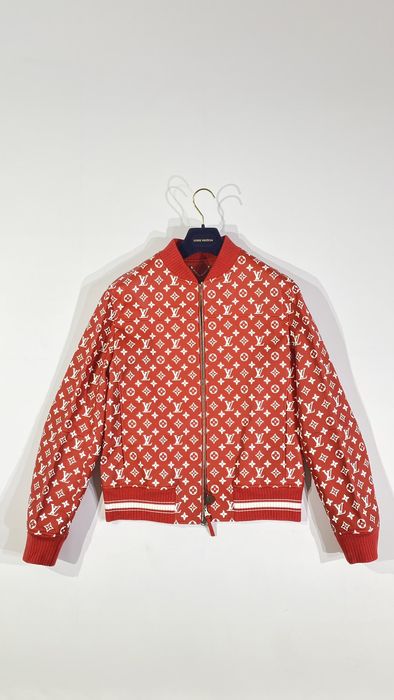 AUTHENTIC LOUIS VUITTON Supreme collaboration Monogram LV Baseball Jacket  Riders