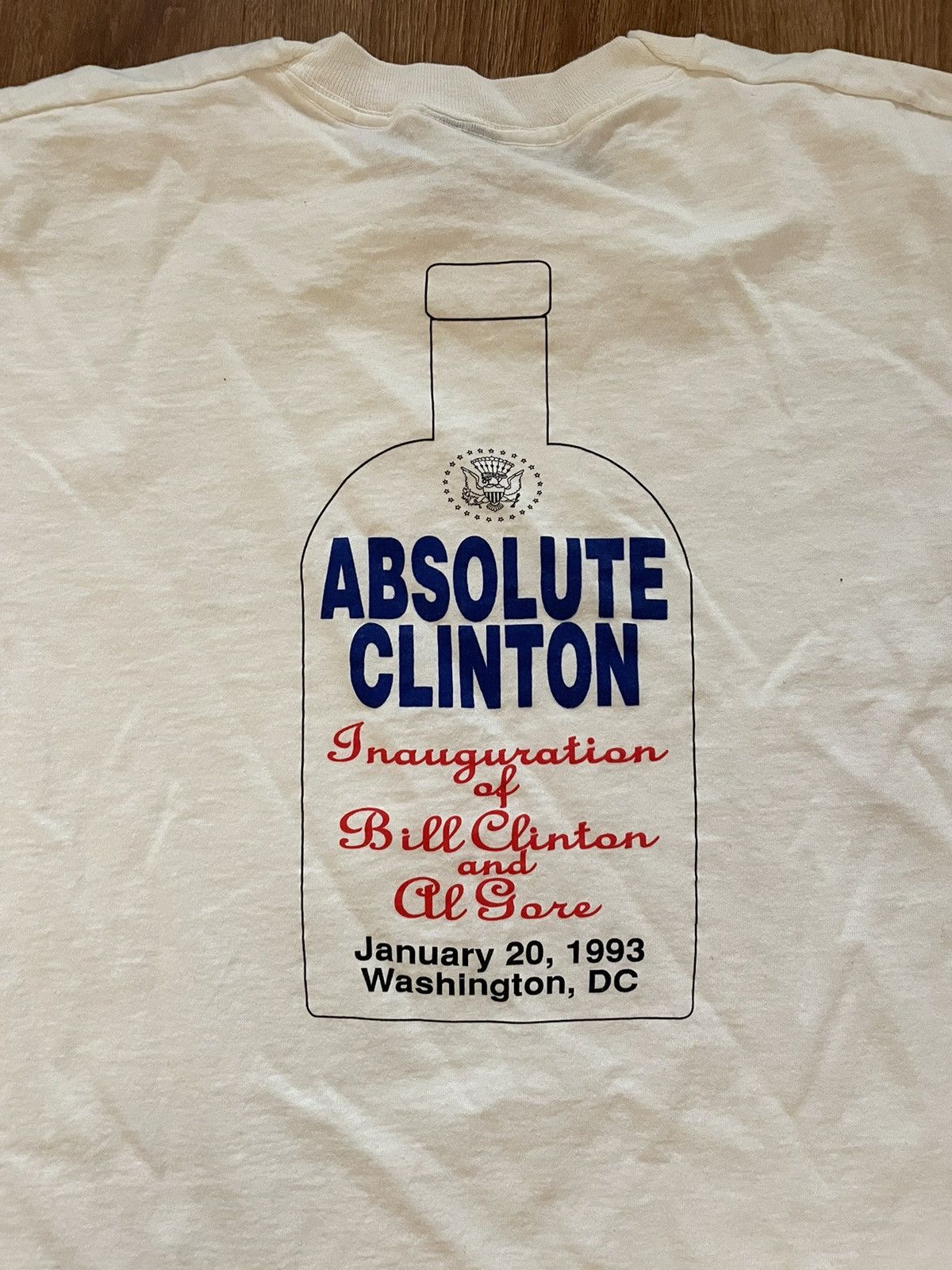 Other Vintage 90s Absolute Clinton Presidential Campaign Tshirt Size US XL / EU 56 / 4 - 3 Thumbnail