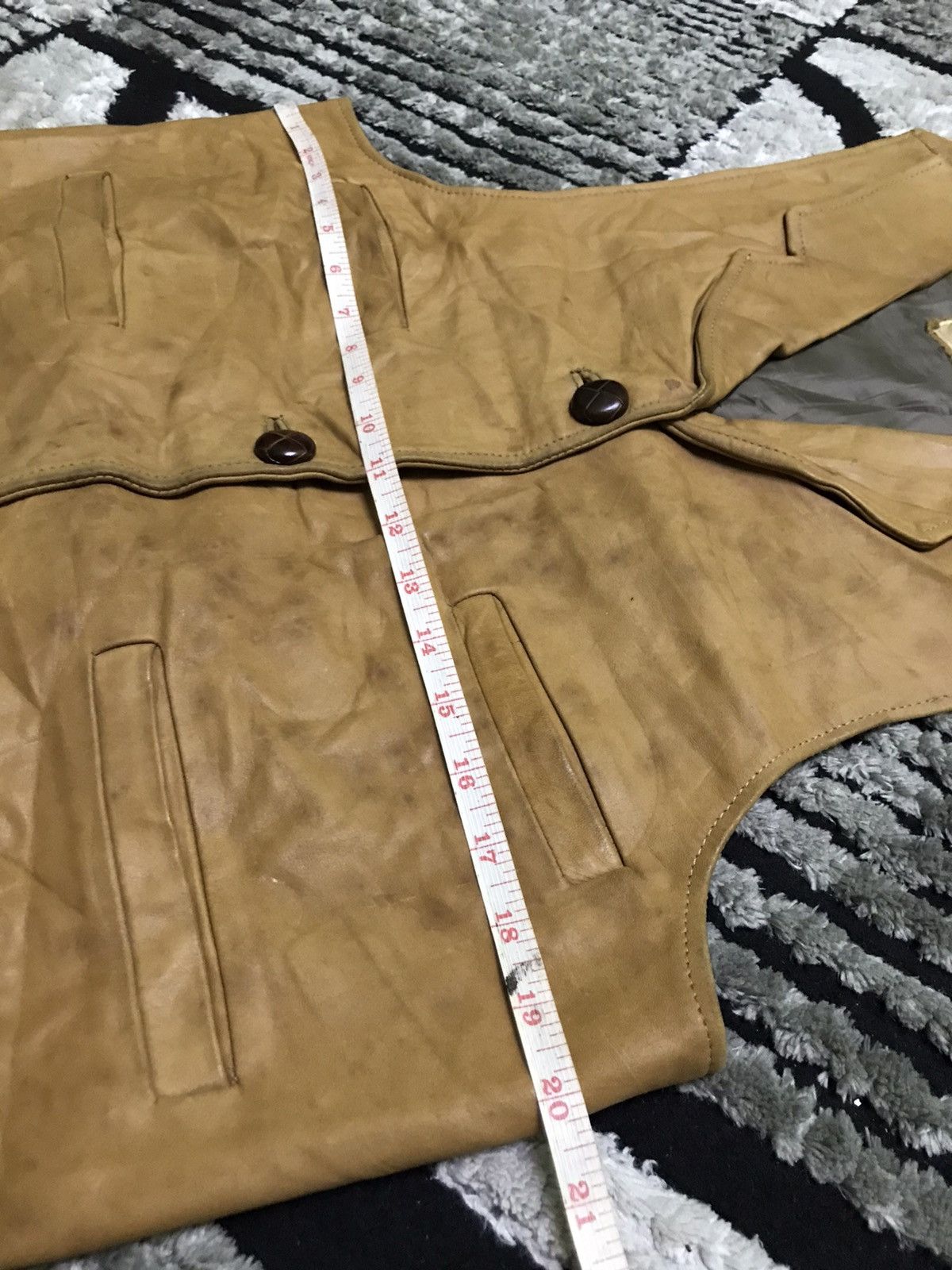 Genuine Leather Bull genuine leather vest cowboys Size US M / EU 48-50 / 2 - 6 Thumbnail