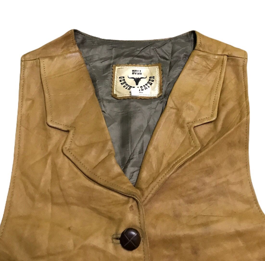 Genuine Leather Bull genuine leather vest cowboys Size US M / EU 48-50 / 2 - 3 Thumbnail