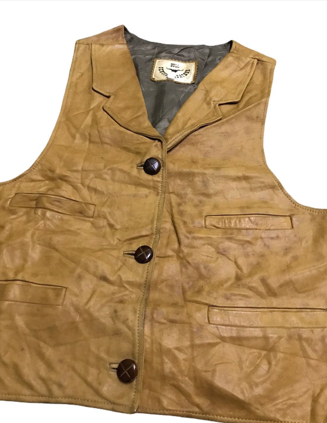 Genuine Leather Bull genuine leather vest cowboys Size US M / EU 48-50 / 2 - 4 Thumbnail
