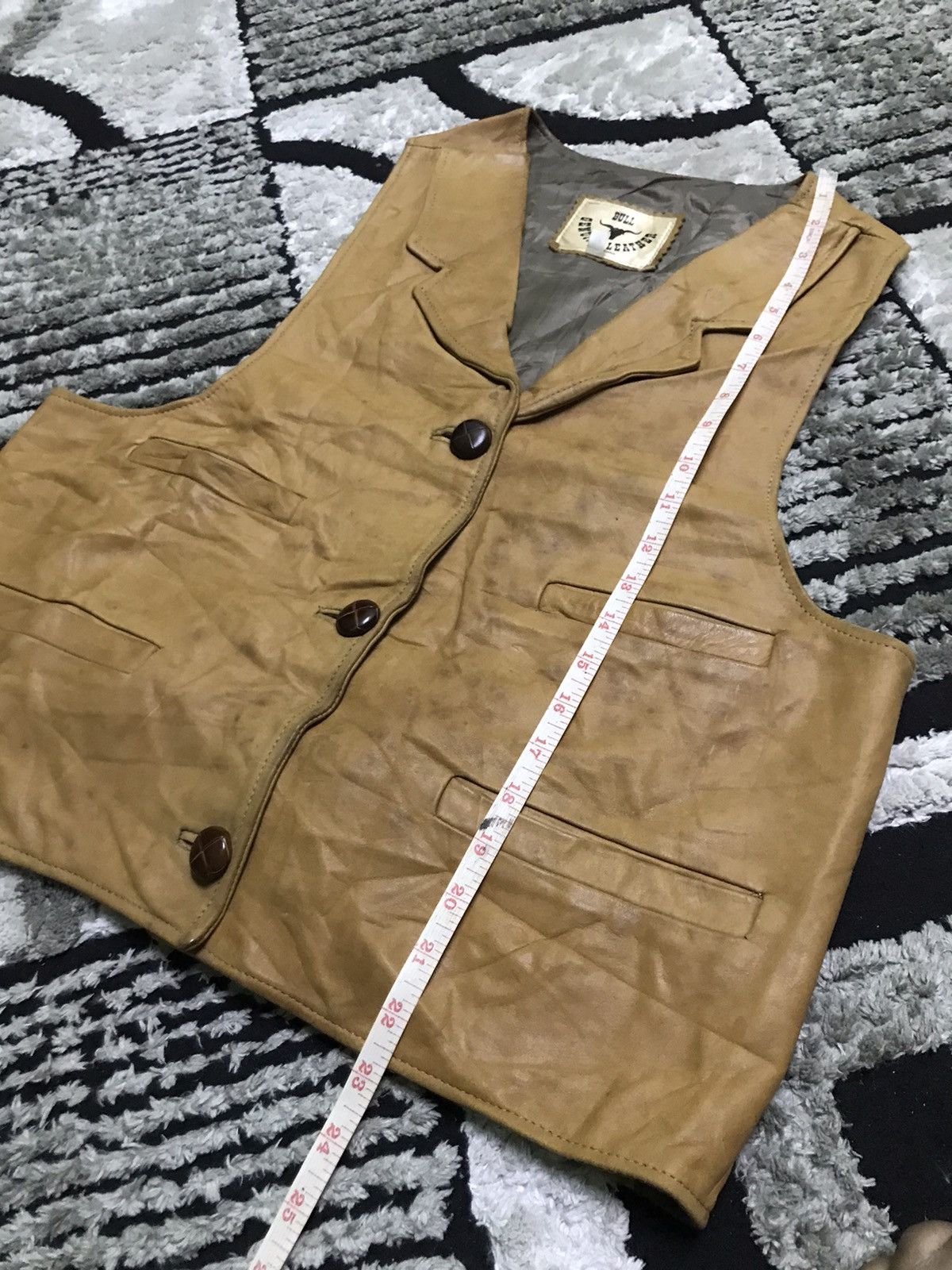 Genuine Leather Bull genuine leather vest cowboys Size US M / EU 48-50 / 2 - 7 Thumbnail