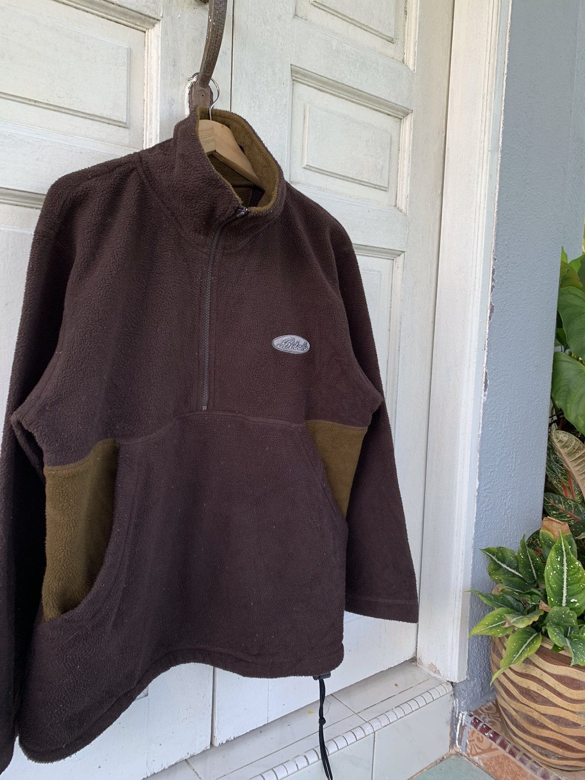 Vintage 90s BITCH SKATEBOARDS SHERPA FLEECE JACKET HALFZIP Size US L / EU 52-54 / 3 - 1 Thumbnail