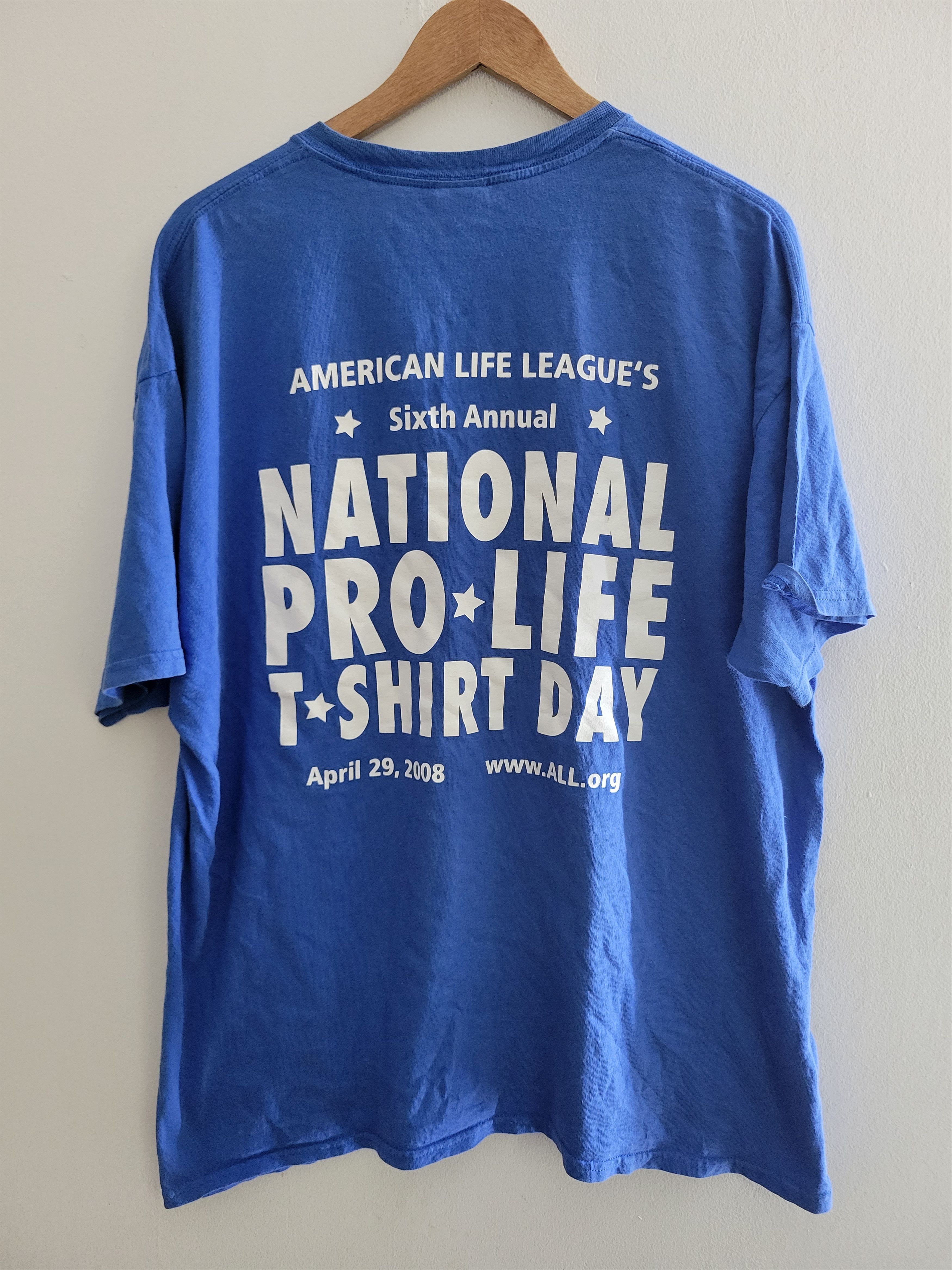 Vintage 2008 Pro Life Abortion T-shirt Size US XL / EU 56 / 4 - 3 Thumbnail