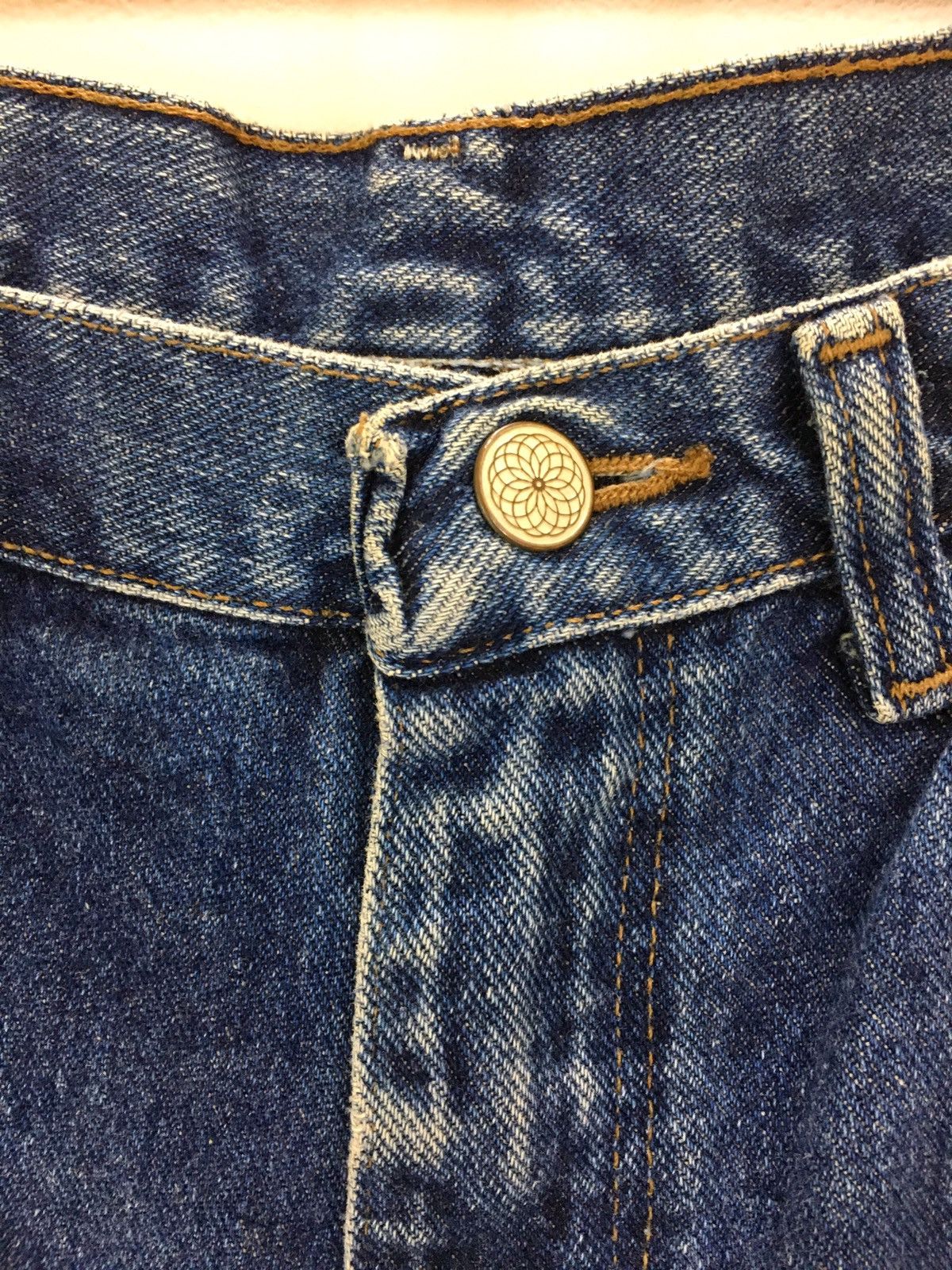 If Six Was Nine Vintage WRANGLER Reconstruct/Rebuild Destroy Denim Jeans Size US 31 - 9 Thumbnail