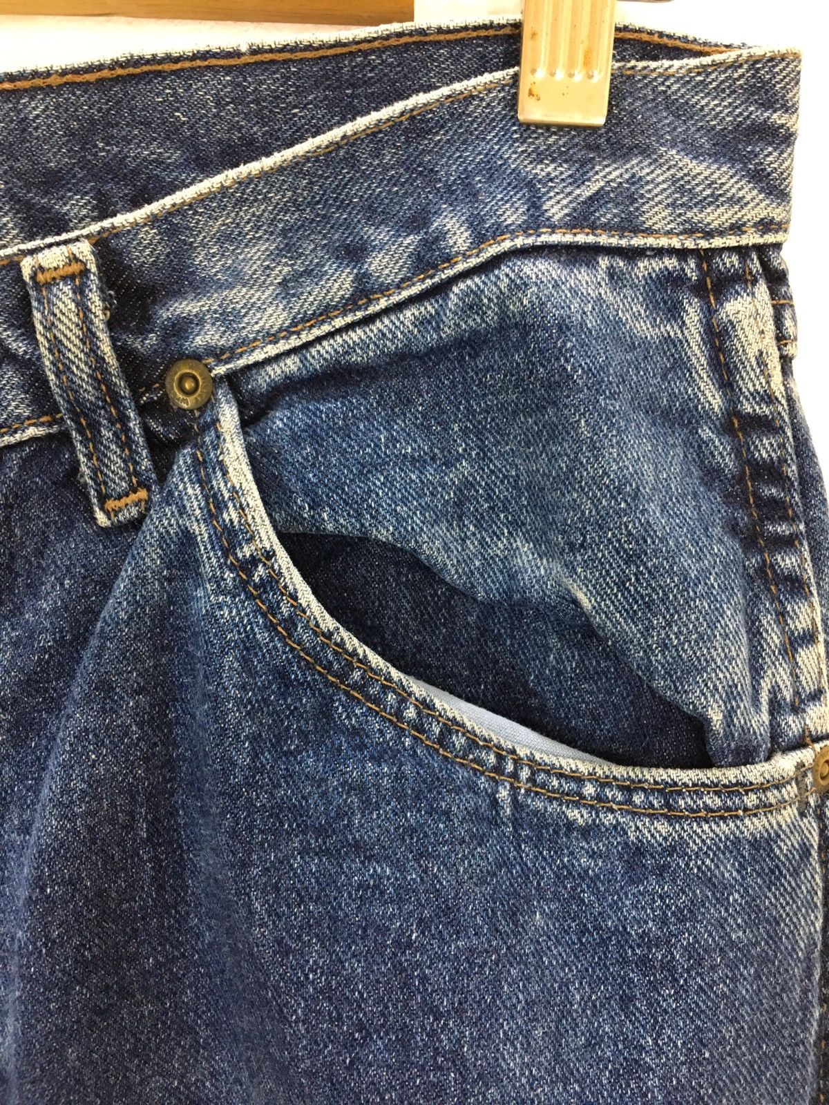 If Six Was Nine Vintage WRANGLER Reconstruct/Rebuild Destroy Denim Jeans Size US 31 - 11 Thumbnail