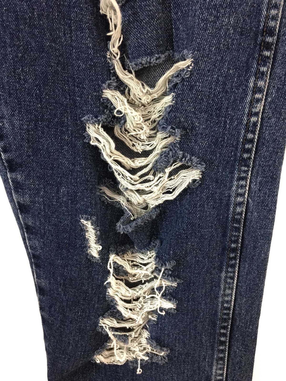 If Six Was Nine Vintage WRANGLER Reconstruct/Rebuild Destroy Denim Jeans Size US 31 - 7 Thumbnail