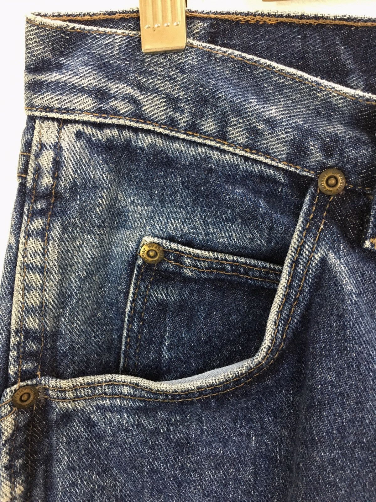 If Six Was Nine Vintage WRANGLER Reconstruct/Rebuild Destroy Denim Jeans Size US 31 - 10 Thumbnail