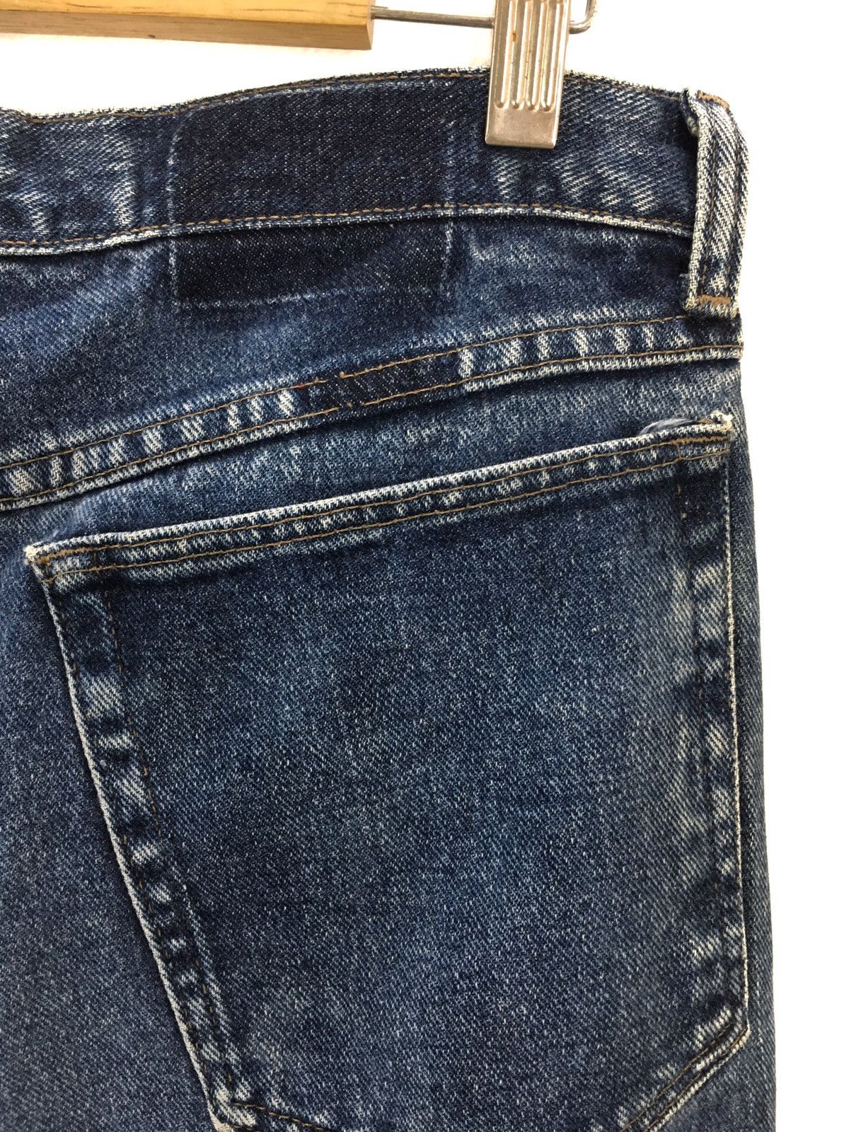 If Six Was Nine Vintage WRANGLER Reconstruct/Rebuild Destroy Denim Jeans Size US 31 - 16 Thumbnail