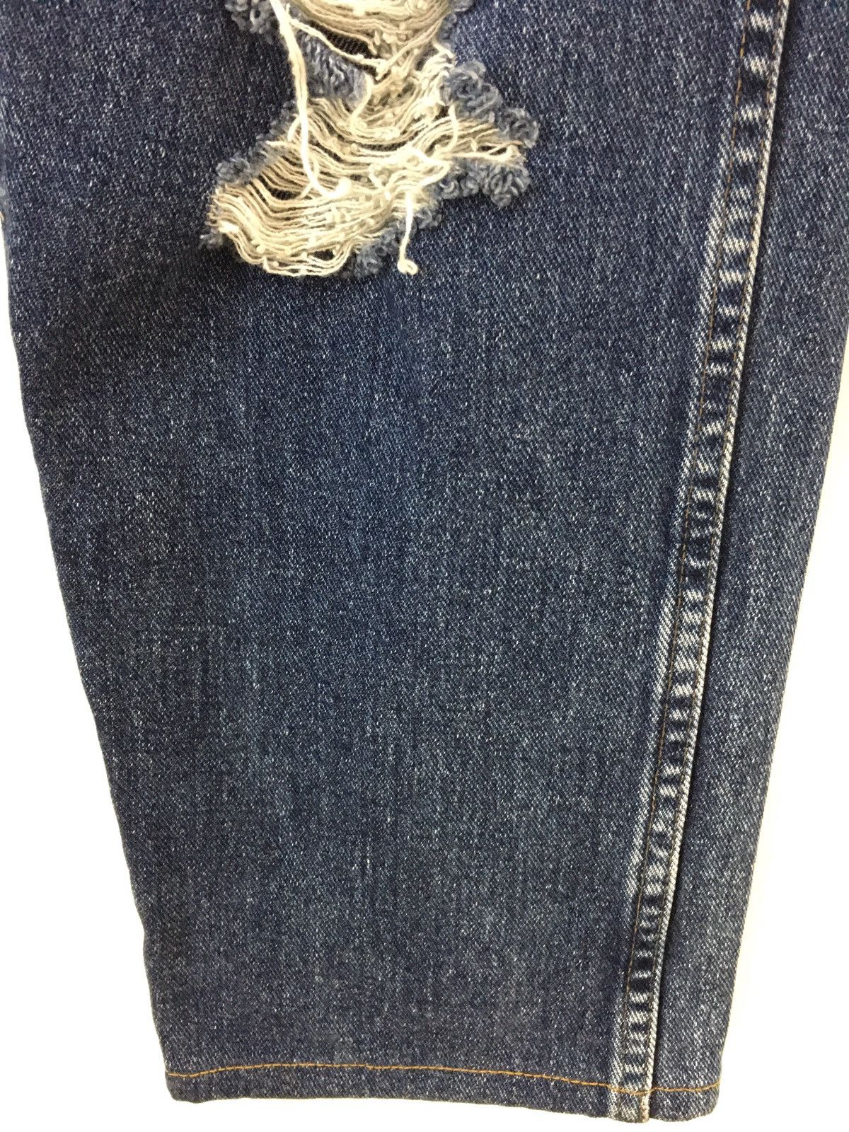 If Six Was Nine Vintage WRANGLER Reconstruct/Rebuild Destroy Denim Jeans Size US 31 - 8 Thumbnail
