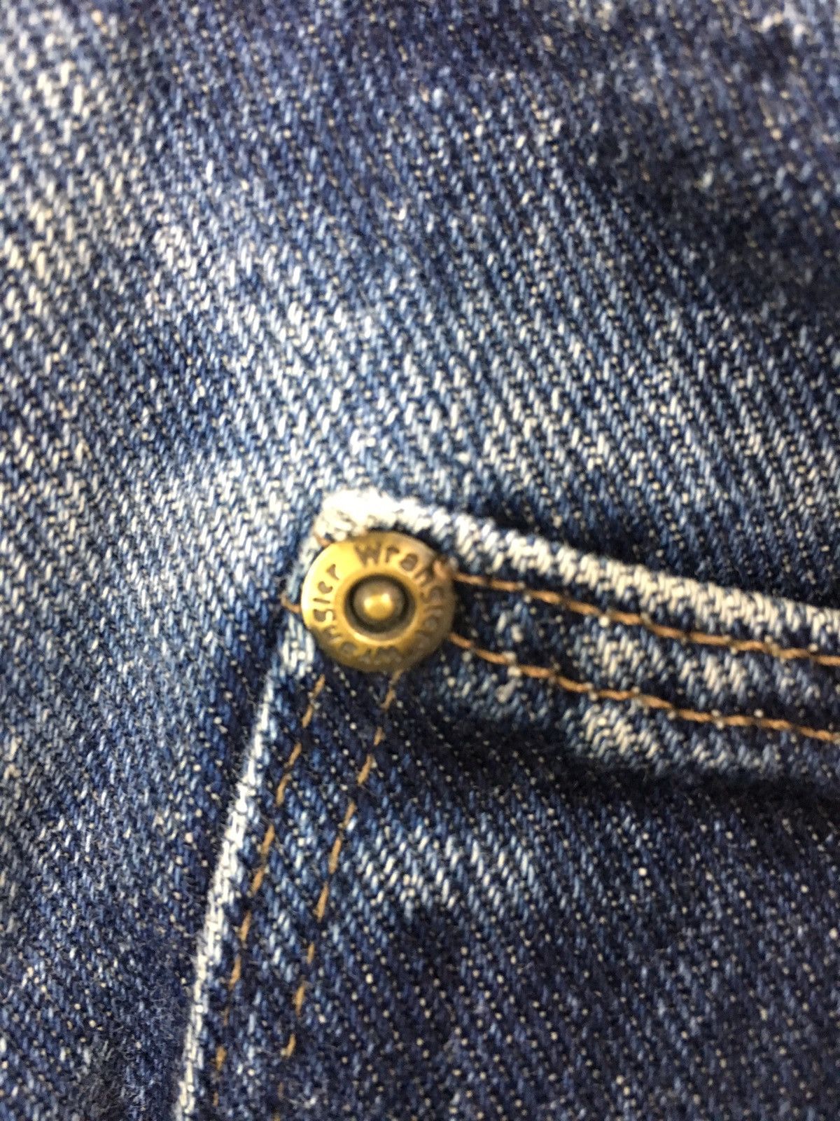 If Six Was Nine Vintage WRANGLER Reconstruct/Rebuild Destroy Denim Jeans Size US 31 - 18 Thumbnail