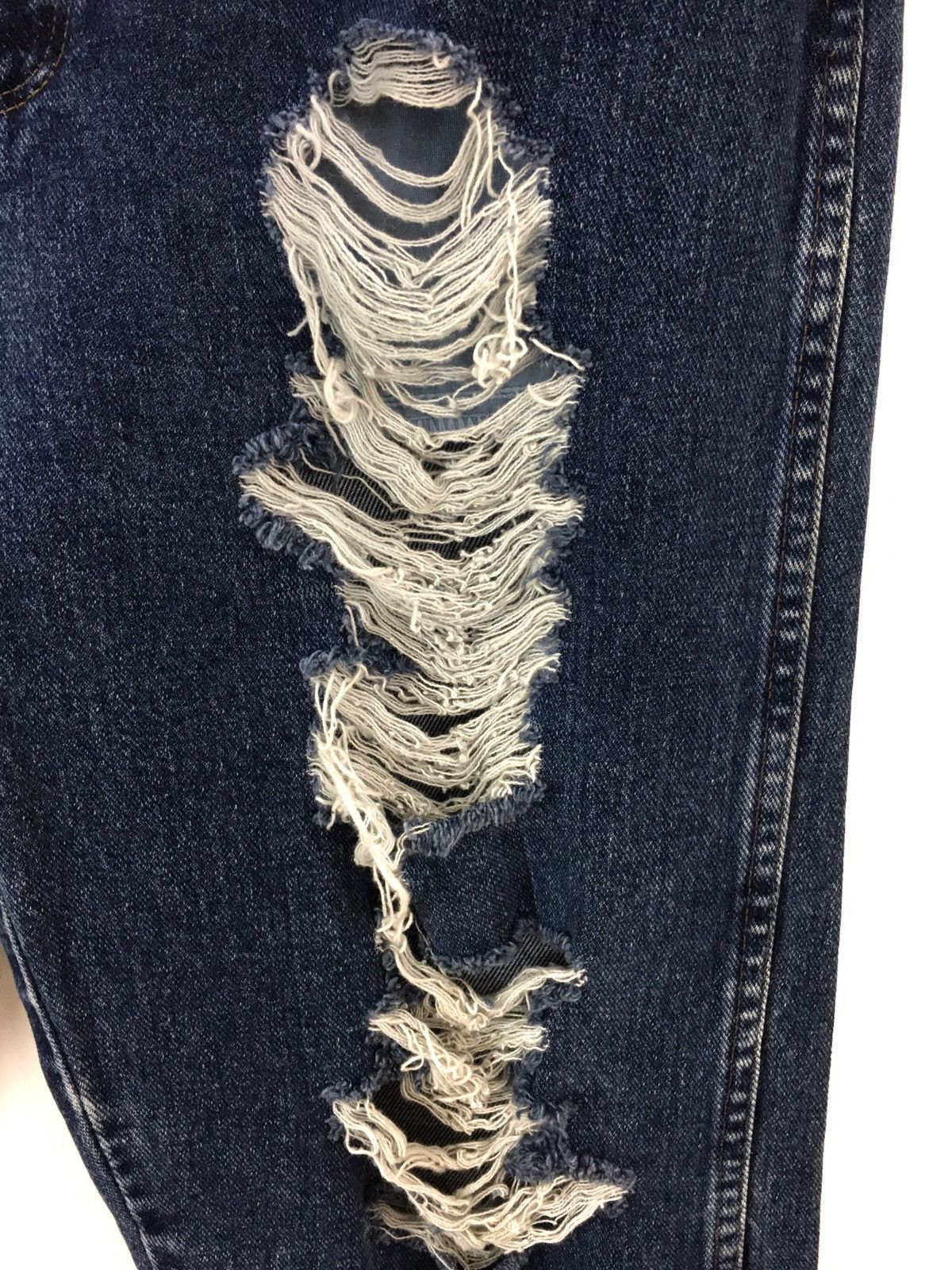 If Six Was Nine Vintage WRANGLER Reconstruct/Rebuild Destroy Denim Jeans Size US 31 - 6 Thumbnail