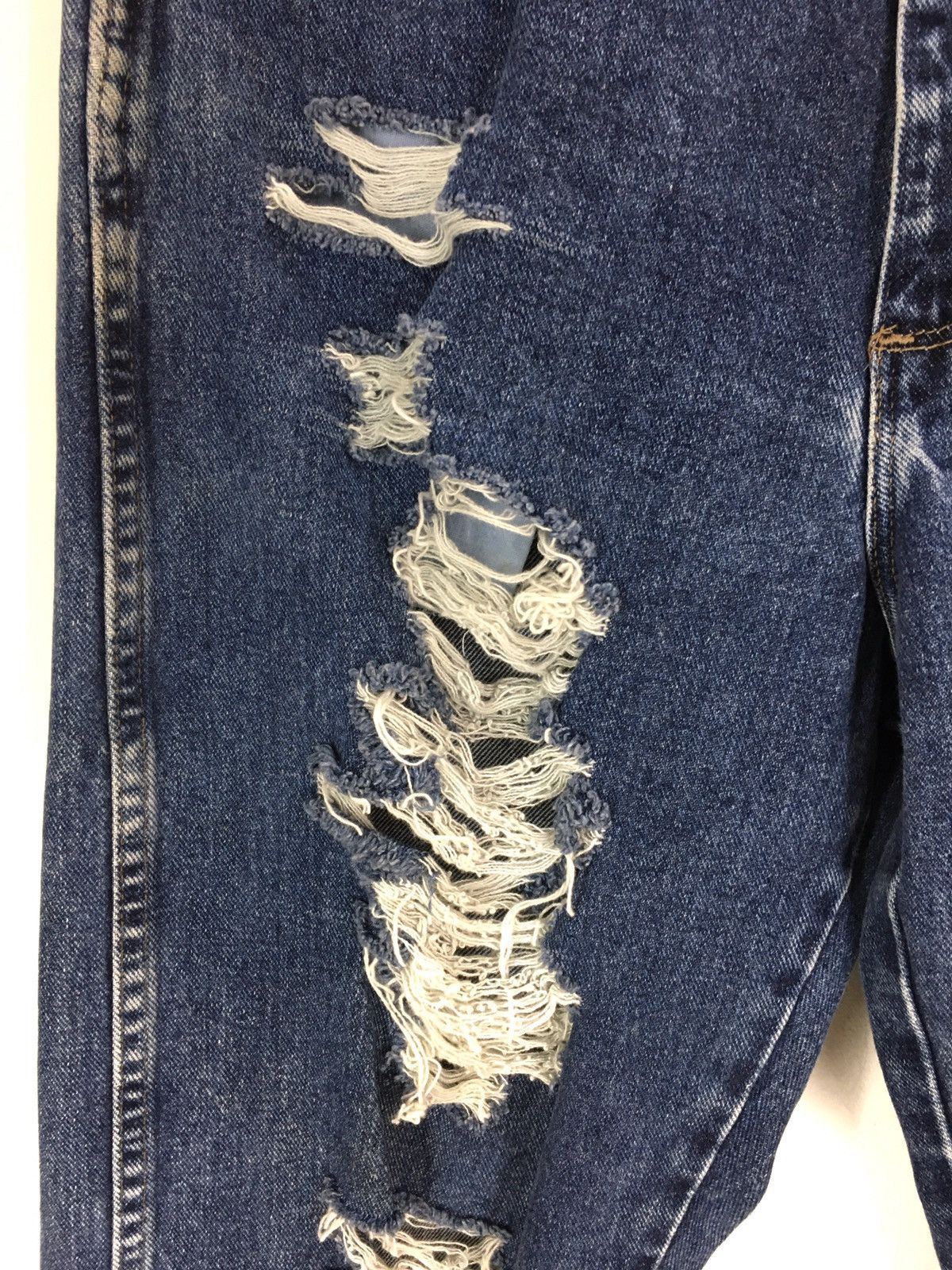 If Six Was Nine Vintage WRANGLER Reconstruct/Rebuild Destroy Denim Jeans Size US 31 - 3 Thumbnail