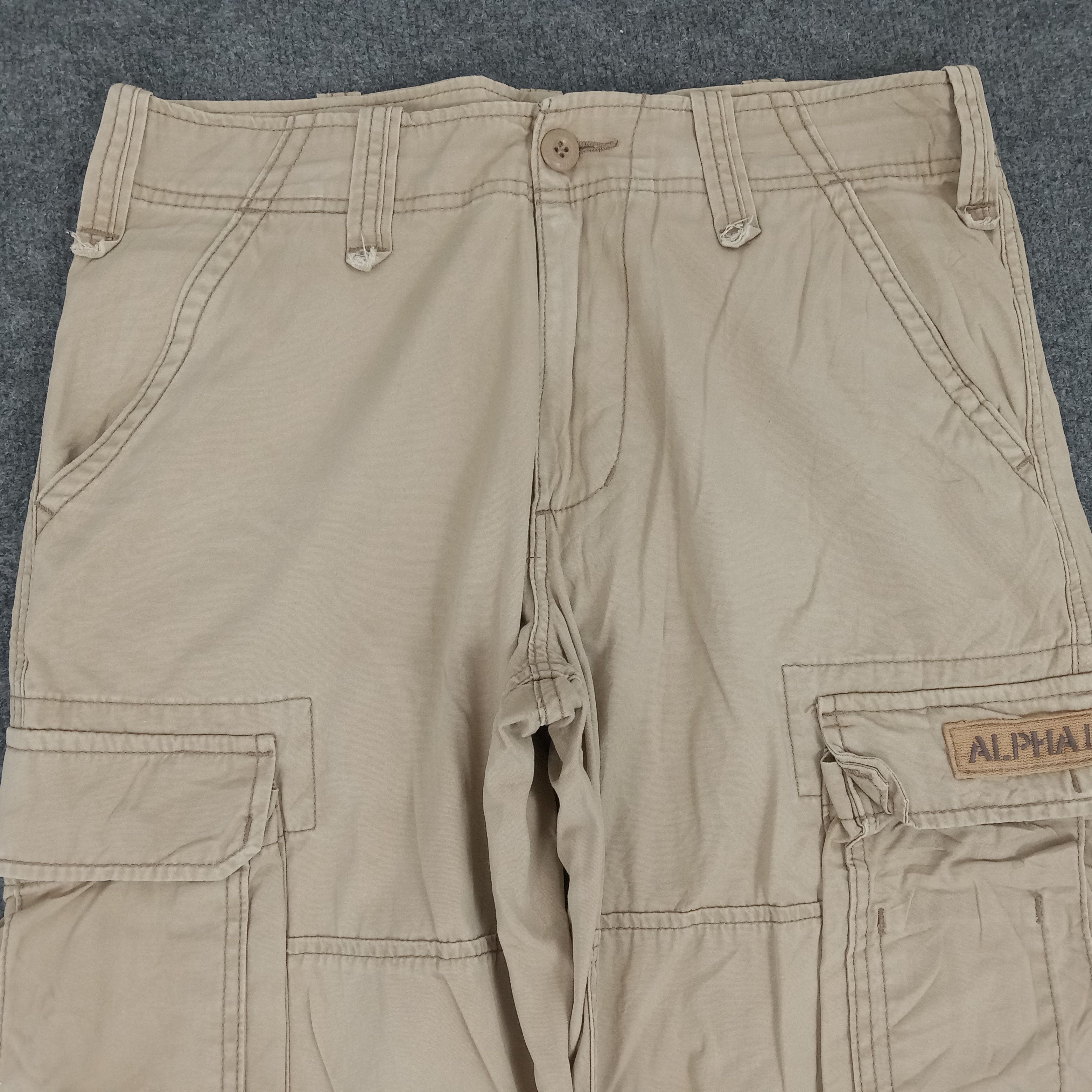 Alpha Industries × Vintage Alpha Industries Cargo Tactical Pocket Trousers Pants Size US 31 - 2 Thumbnail