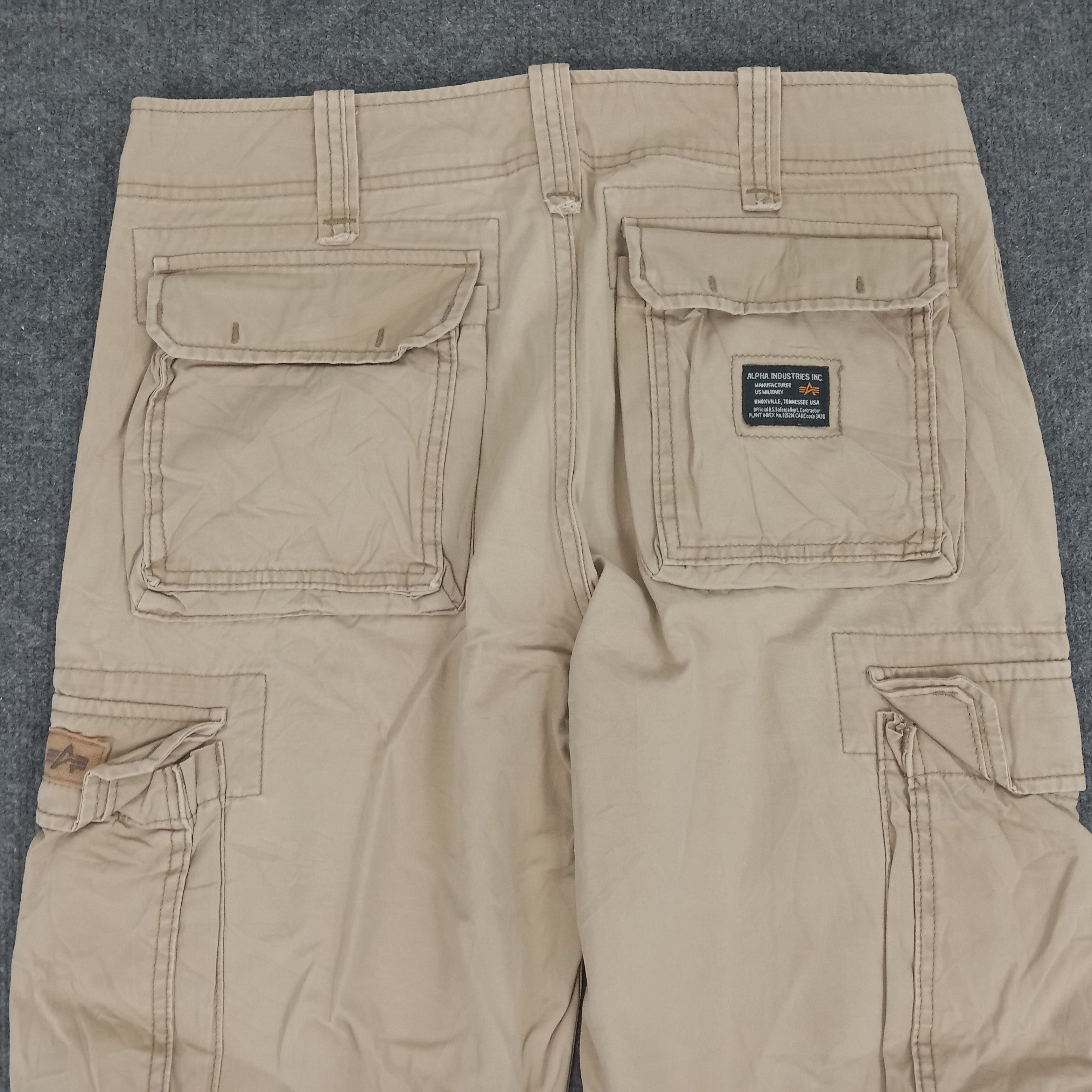 Alpha Industries × Vintage Alpha Industries Cargo Tactical Pocket Trousers Pants Size US 31 - 5 Thumbnail