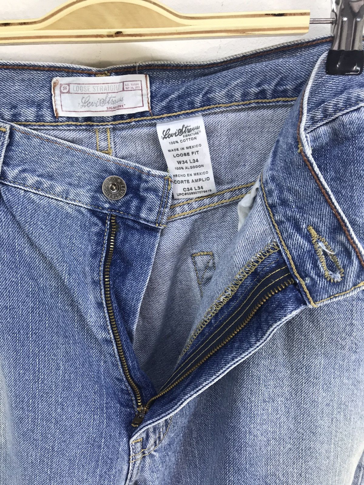 Levi's Vintage 2003 Levis Signature Loose Fit Denim Jeans Size US 34 / EU 50 - 8 Thumbnail
