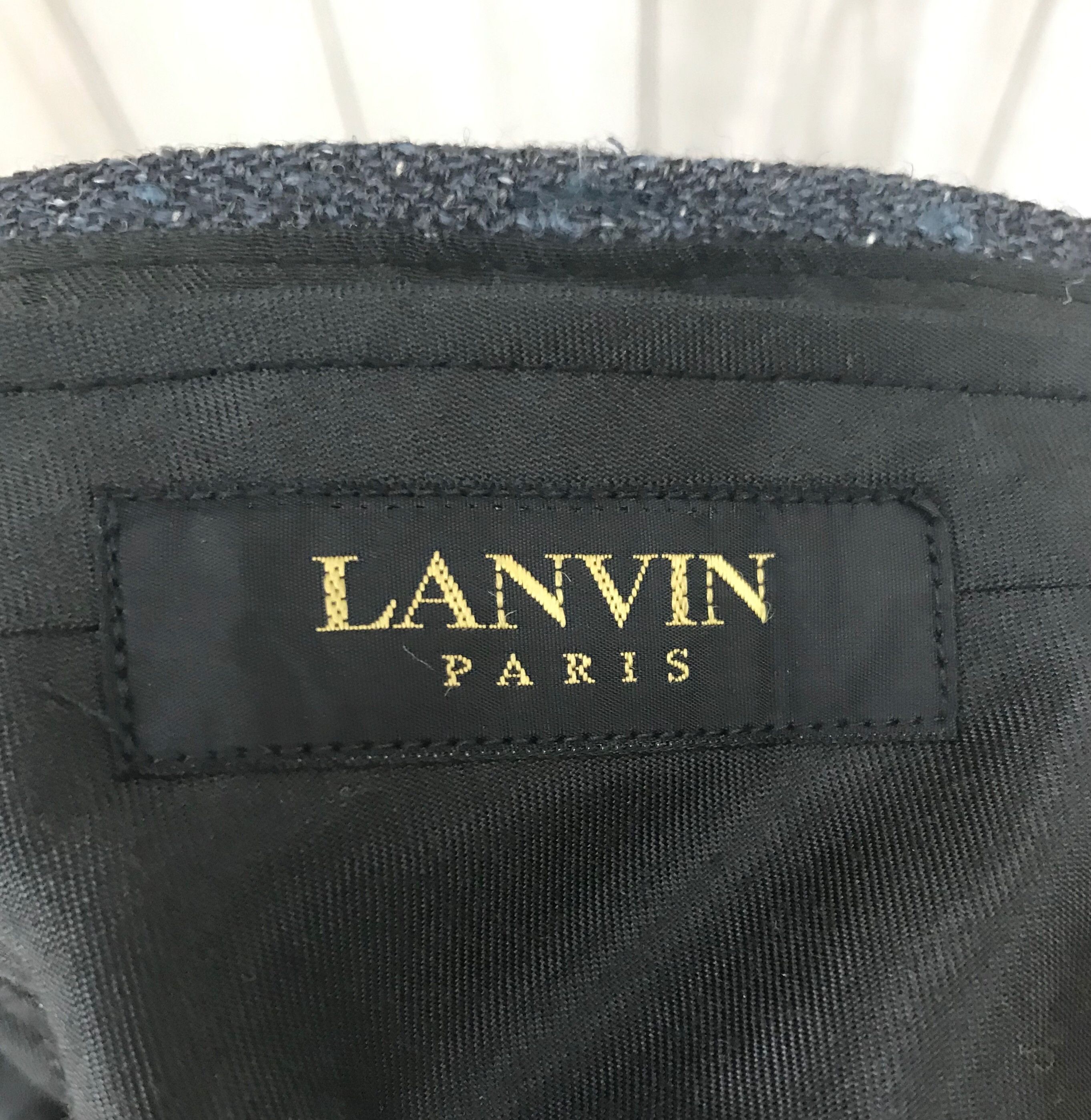 Lanvin Vintage LANVIN Paris Salt & Pepper Trousers Pant Size US 30 / EU 46 - 11 Thumbnail