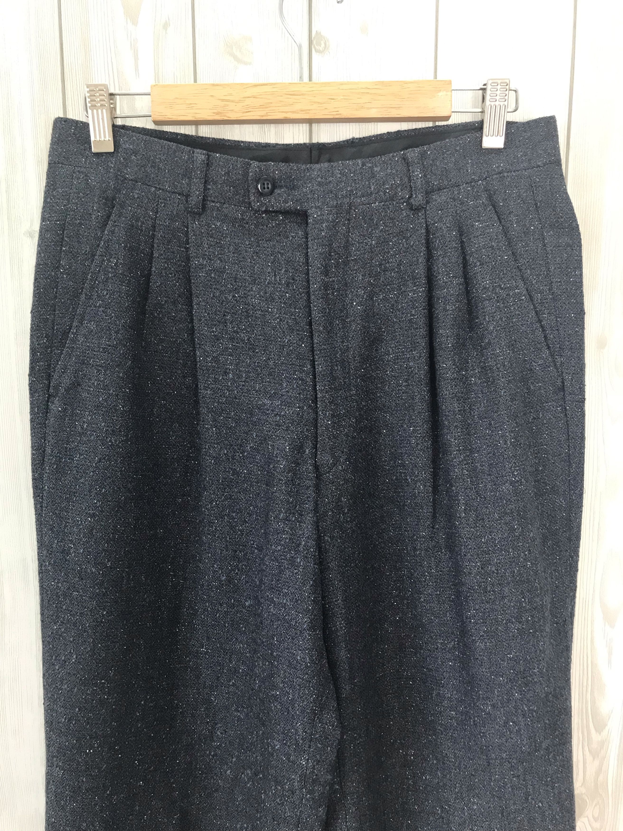 Lanvin Vintage LANVIN Paris Salt & Pepper Trousers Pant Size US 30 / EU 46 - 2 Thumbnail