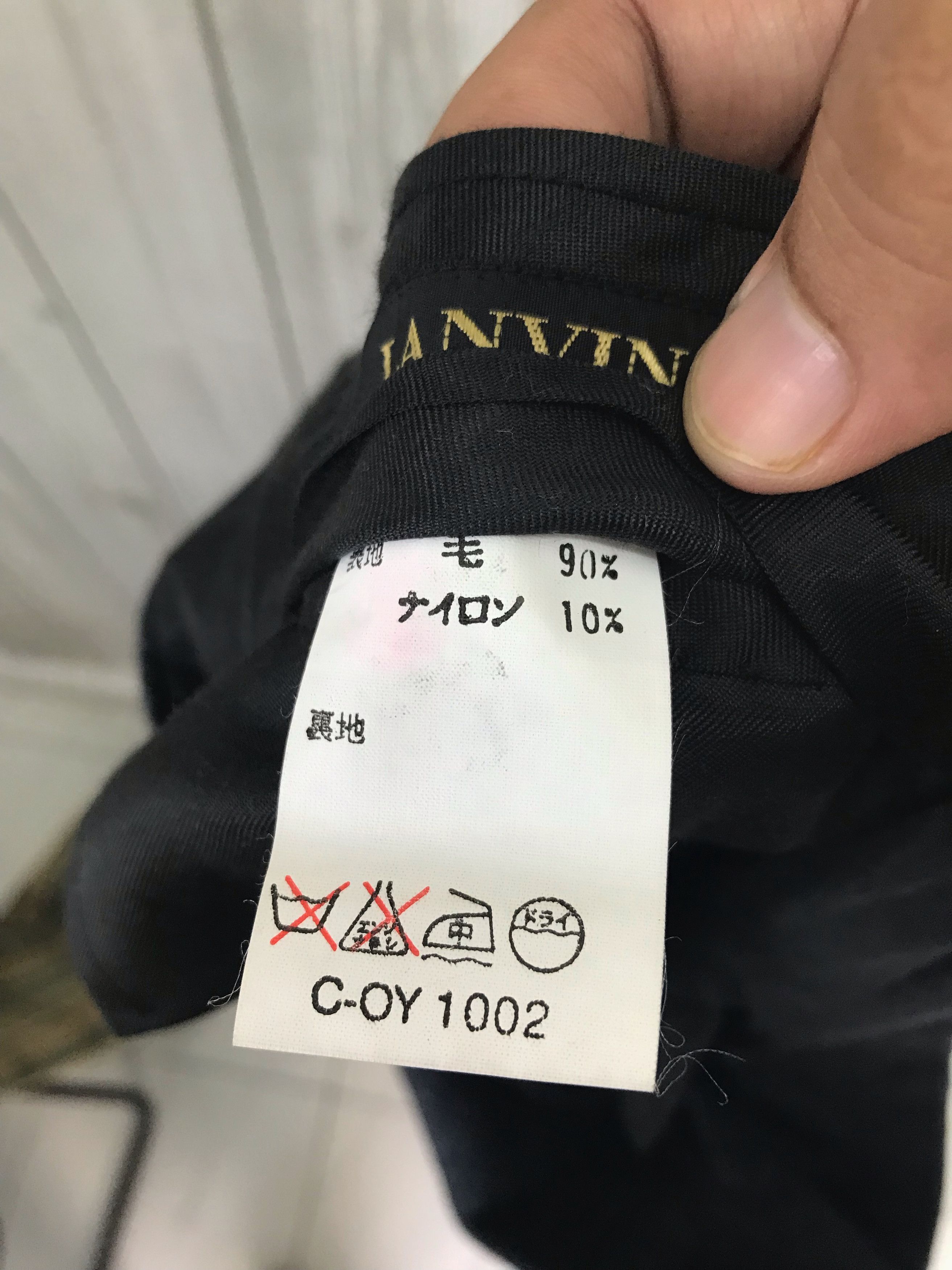 Lanvin Vintage LANVIN Paris Salt & Pepper Trousers Pant Size US 30 / EU 46 - 13 Thumbnail
