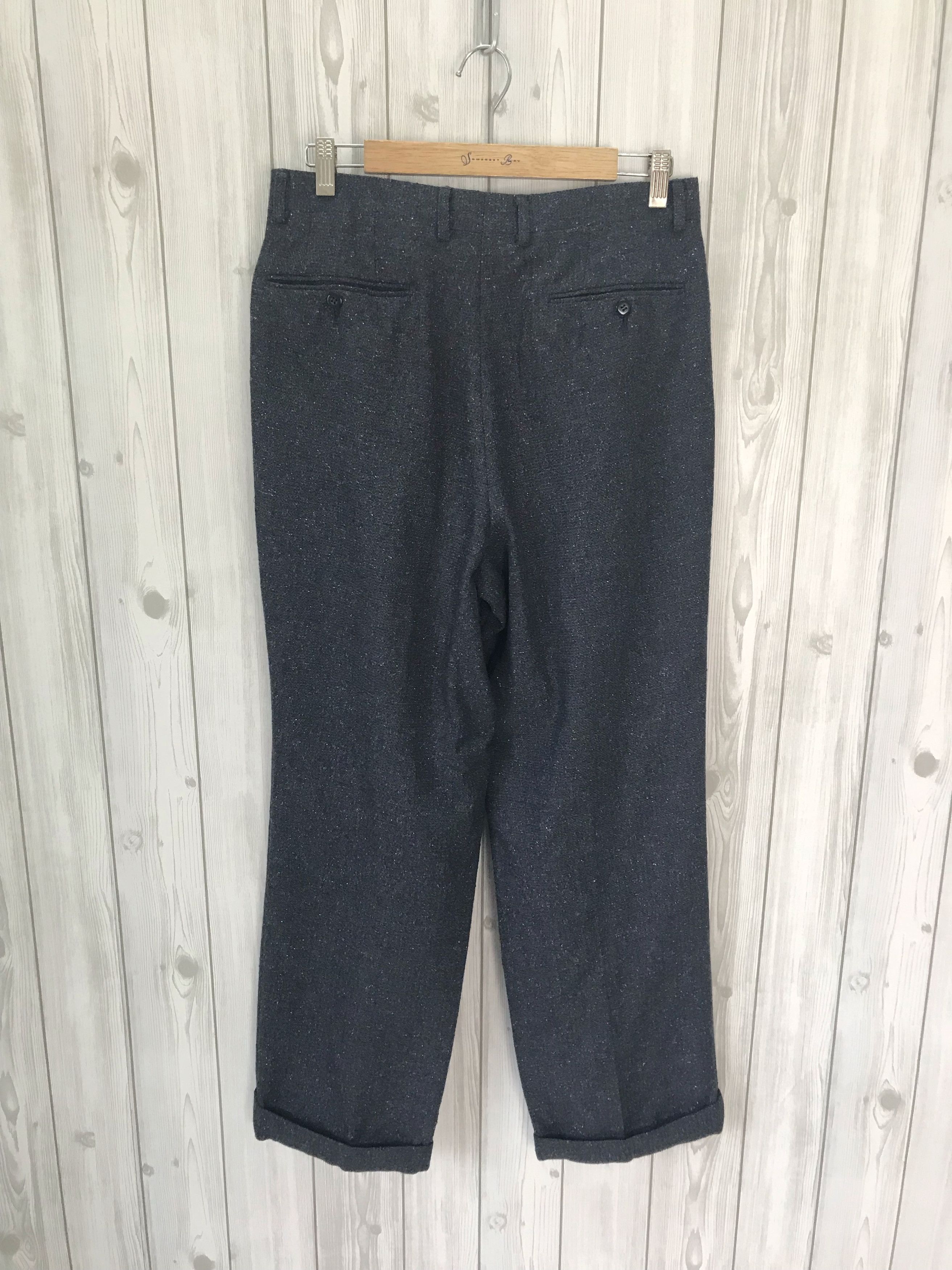 Lanvin Vintage LANVIN Paris Salt & Pepper Trousers Pant Size US 30 / EU 46 - 6 Thumbnail