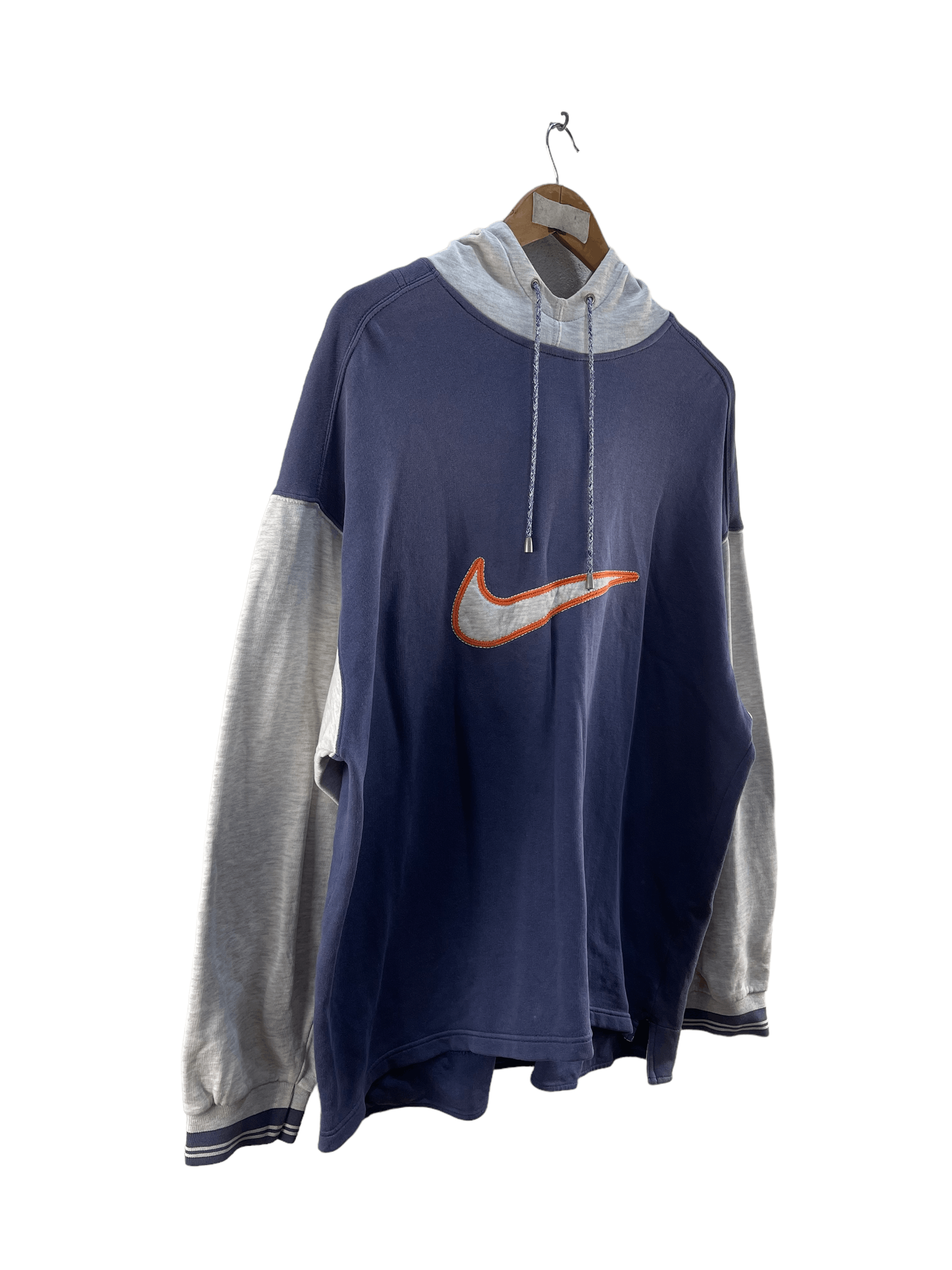 Nike Vintage Nike Swoosh Hoodies Sweatshirt Size US L / EU 52-54 / 3 - 3 Thumbnail