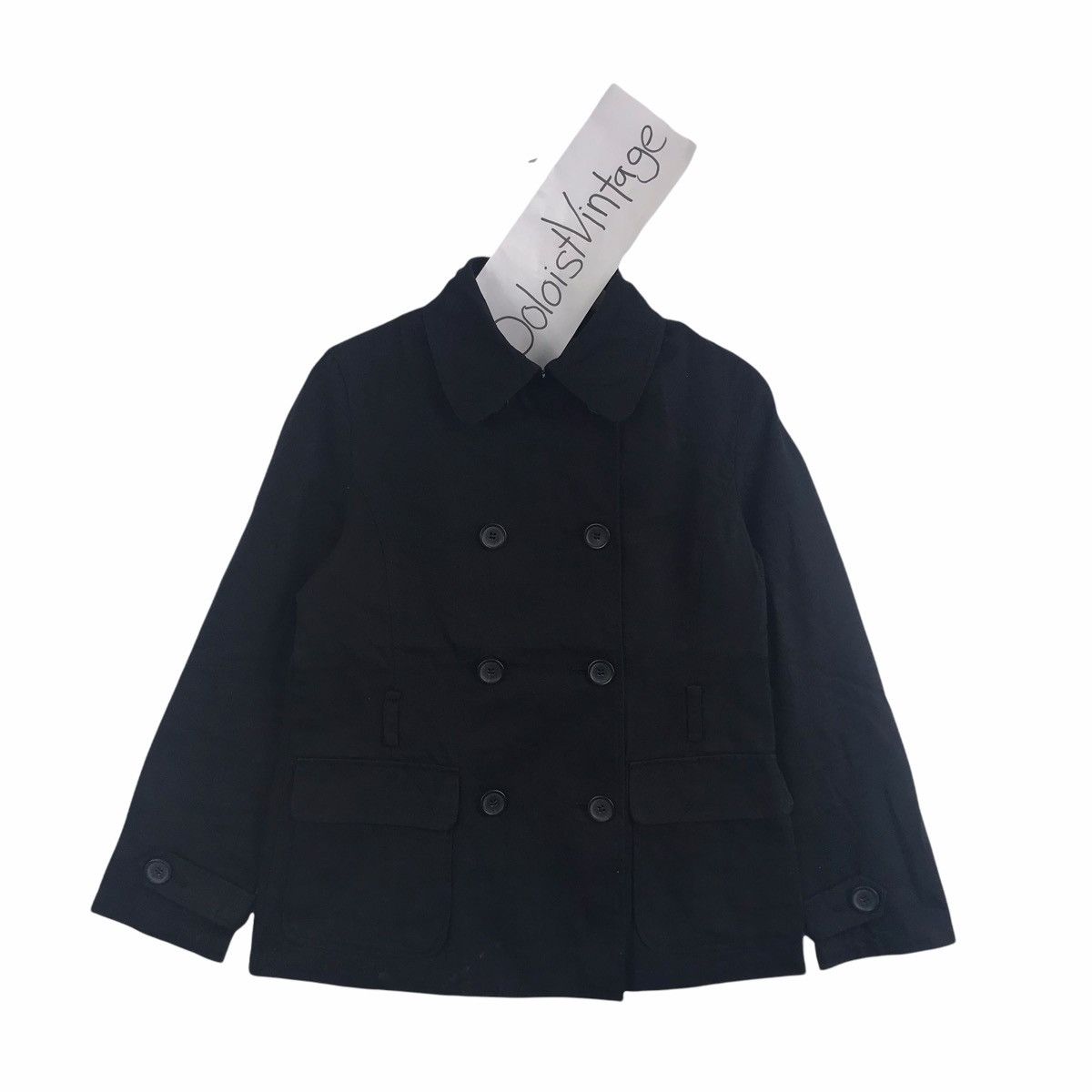 Japanese Brand MUSH MUSH Japanese Brand Black Coat Jacket Size US S / EU 44-46 / 1 - 1 Thumbnail