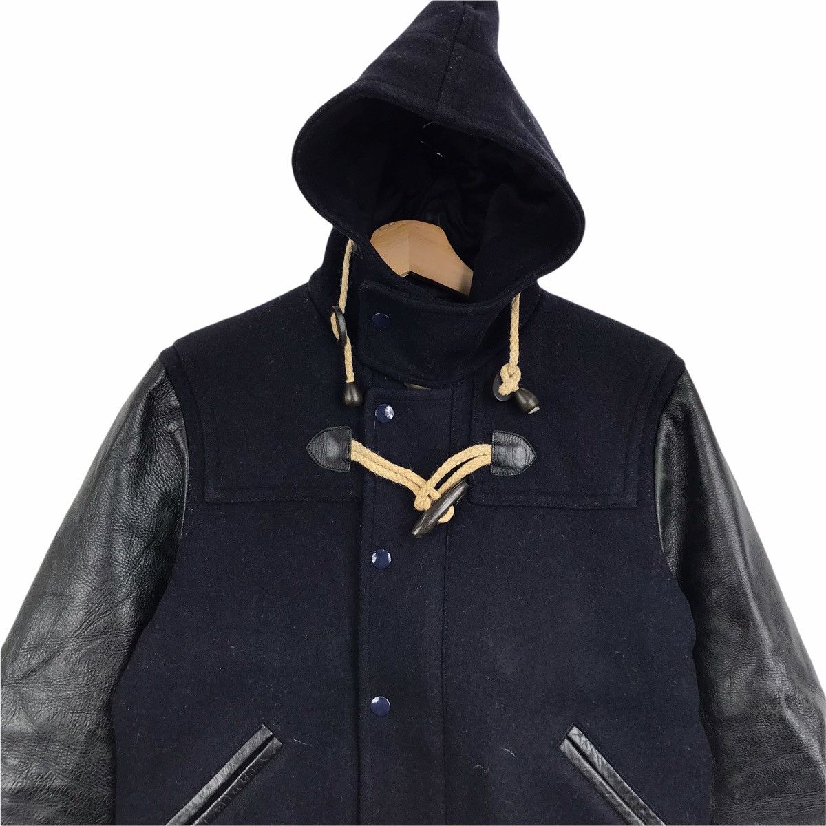 Japanese Brand JOURNAL STANDARD Japanese Brand Leather Varsity Wool Jacket Size US S / EU 44-46 / 1 - 3 Thumbnail