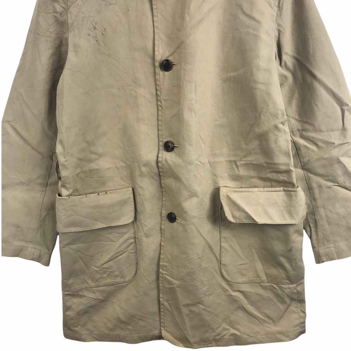 United Arrows UNITED ARROW BEAUTY & YOUTH Cream Overcoat Jacket Size US M / EU 48-50 / 2 - 5 Thumbnail