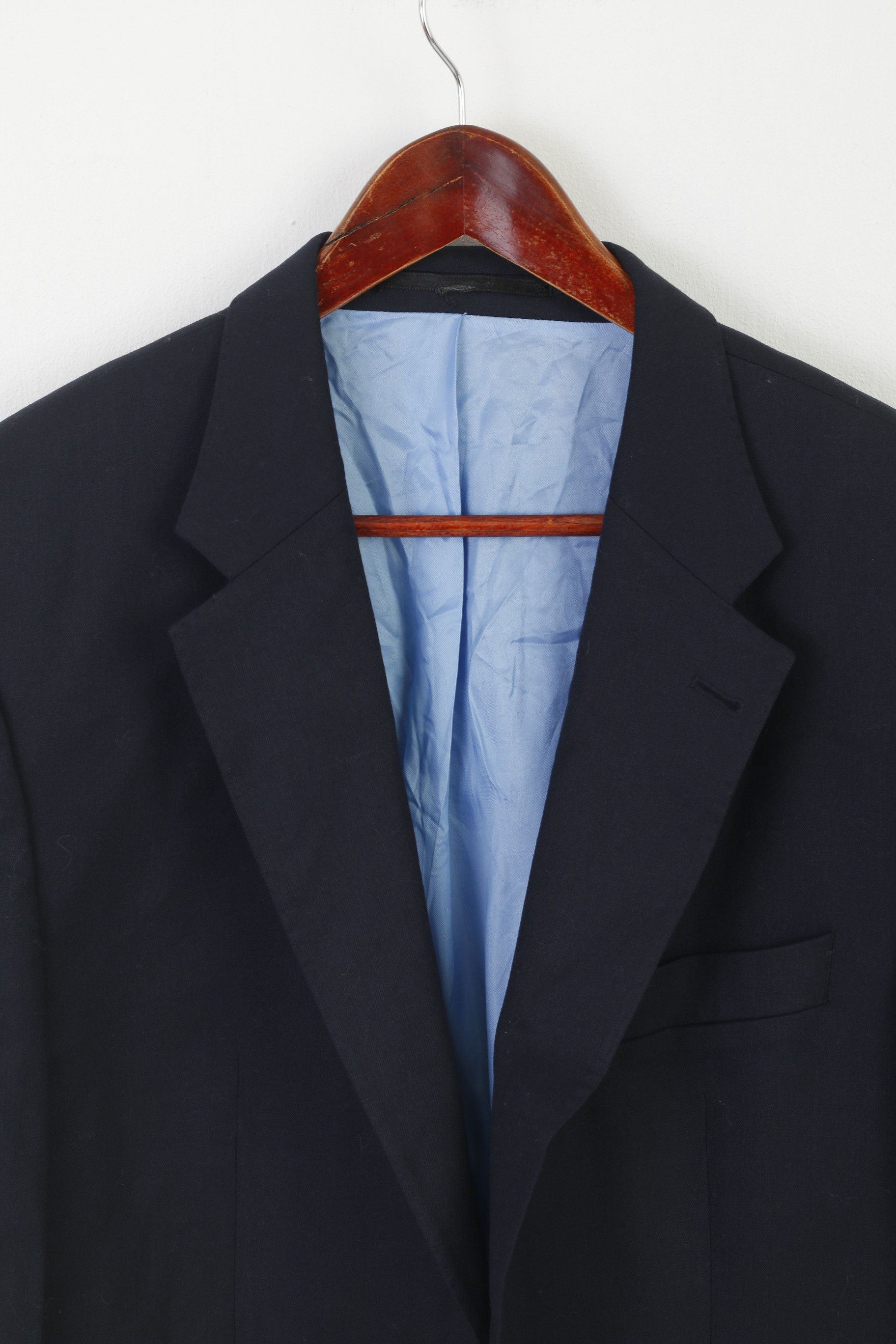 Vintage Dolzer Men 106 42 Blazer Navy Wool Vintage Germany 2775 Size 42R - 2 Thumbnail