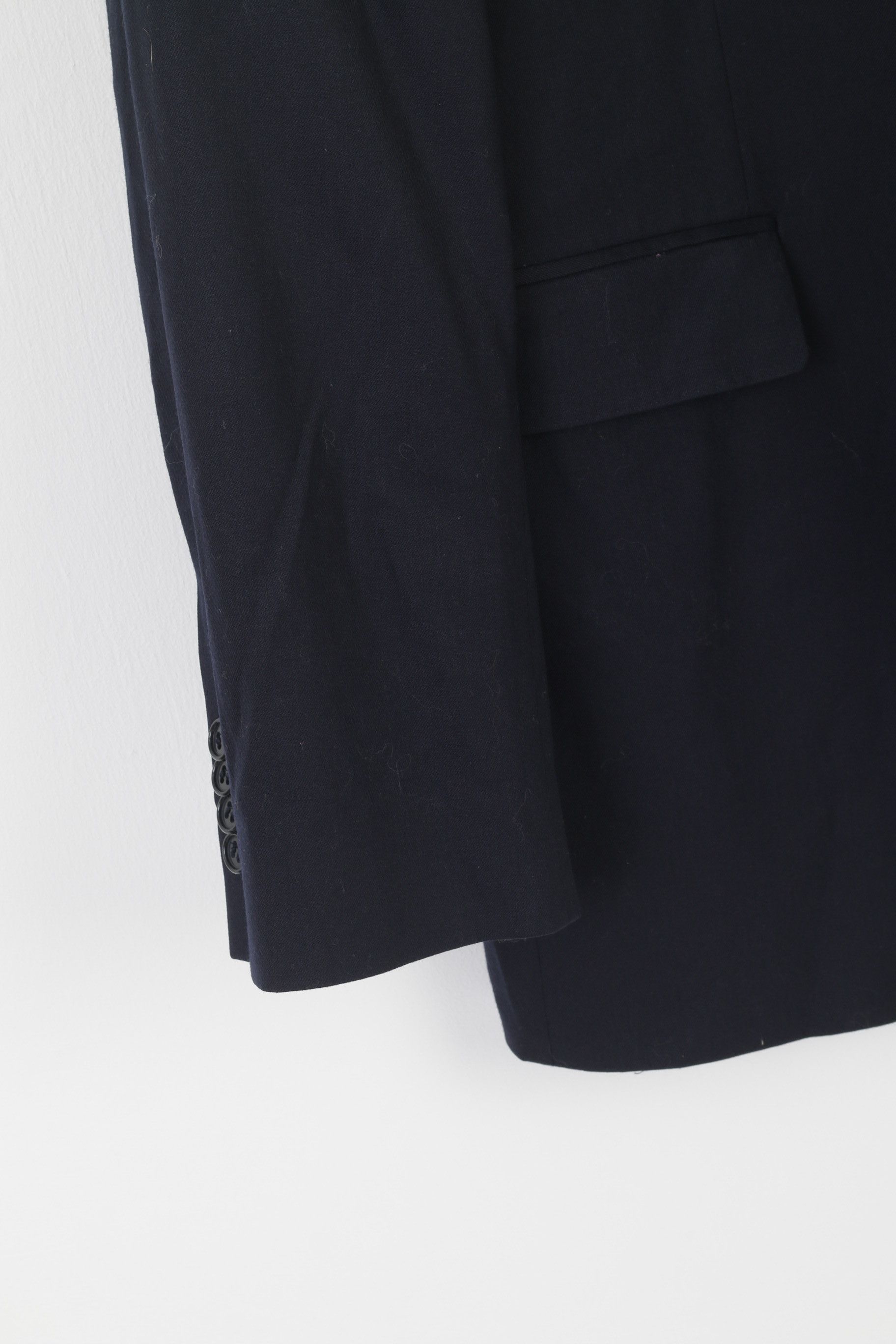 Vintage Dolzer Men 106 42 Blazer Navy Wool Vintage Germany 2775 Size 42R - 3 Thumbnail