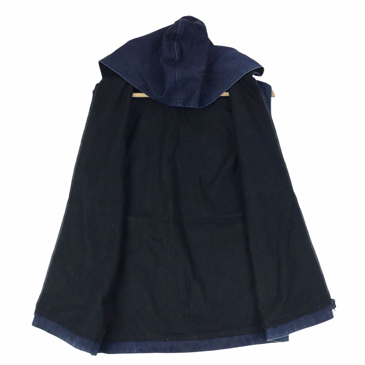 A.P.C. APC JAPAN BRAND Indigo Jeans Sleeveless Hoodie Jacket Size US S / EU 44-46 / 1 - 3 Thumbnail