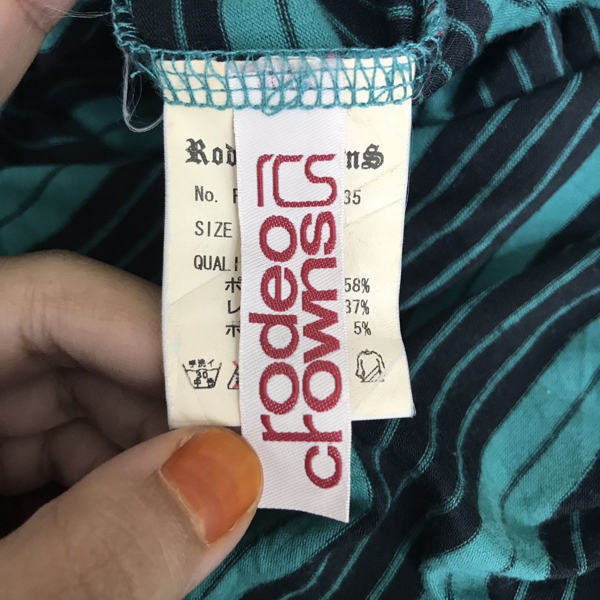 Japanese Brand RODEO CROWNS Japanese Brand Stripes Hoodie Sweatshirt Size US S / EU 44-46 / 1 - 3 Thumbnail