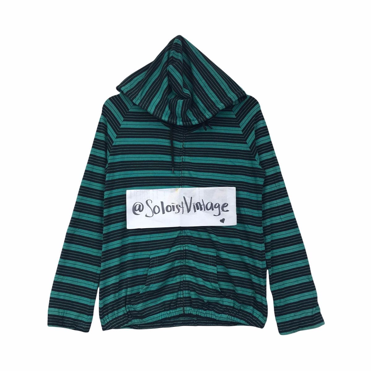 Japanese Brand RODEO CROWNS Japanese Brand Stripes Hoodie Sweatshirt Size US S / EU 44-46 / 1 - 1 Thumbnail