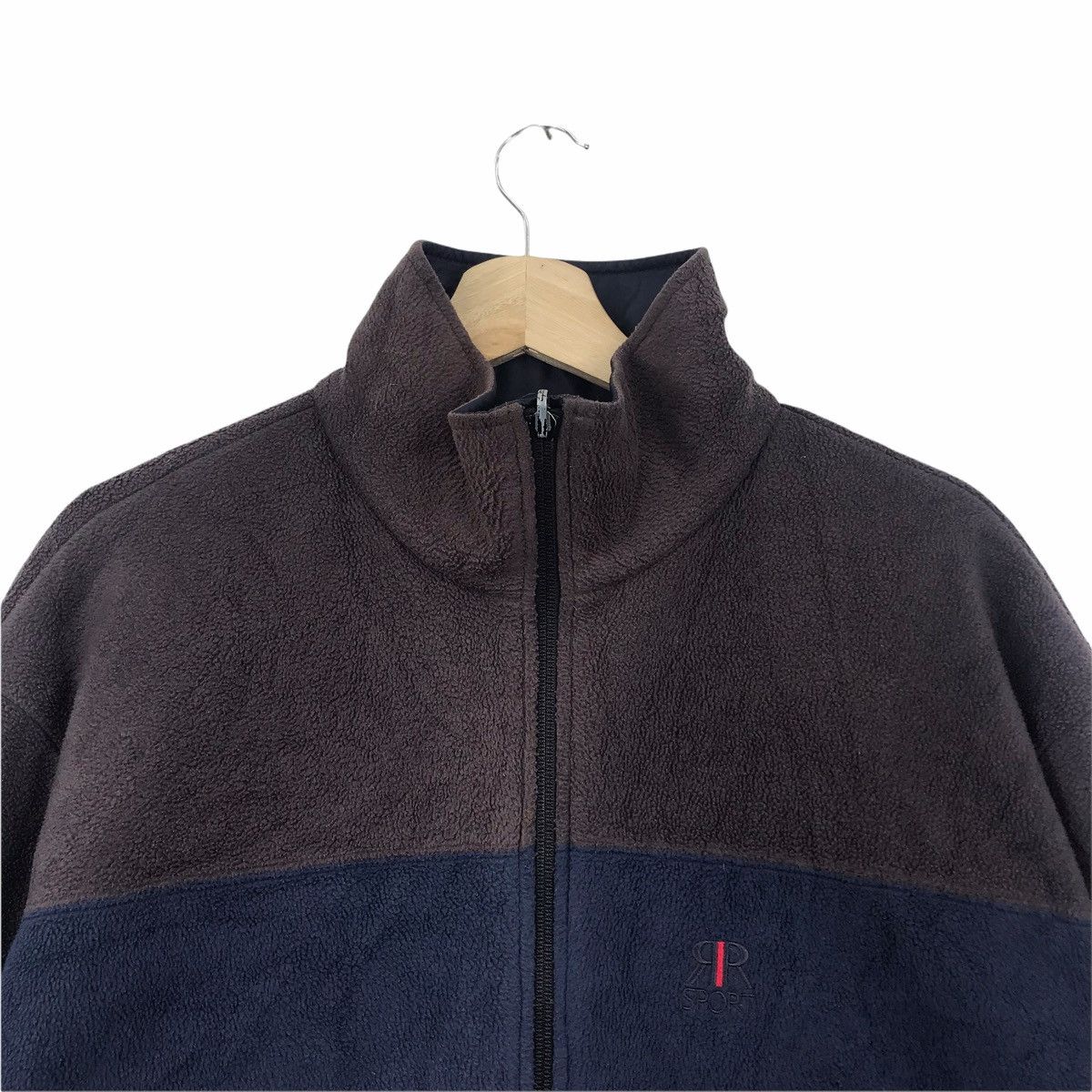 Vintage CERRUTI SPORT REVERSIBLE France Fleece Zipper Sweater Size US M / EU 48-50 / 2 - 2 Thumbnail