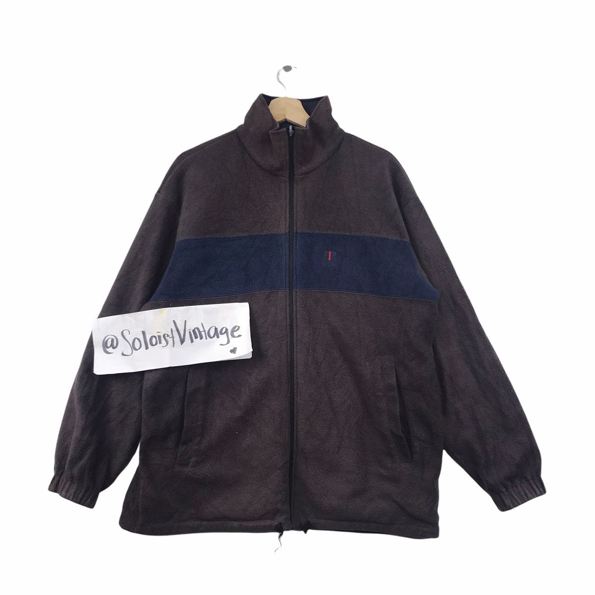 Vintage CERRUTI SPORT REVERSIBLE France Fleece Zipper Sweater Size US M / EU 48-50 / 2 - 1 Thumbnail