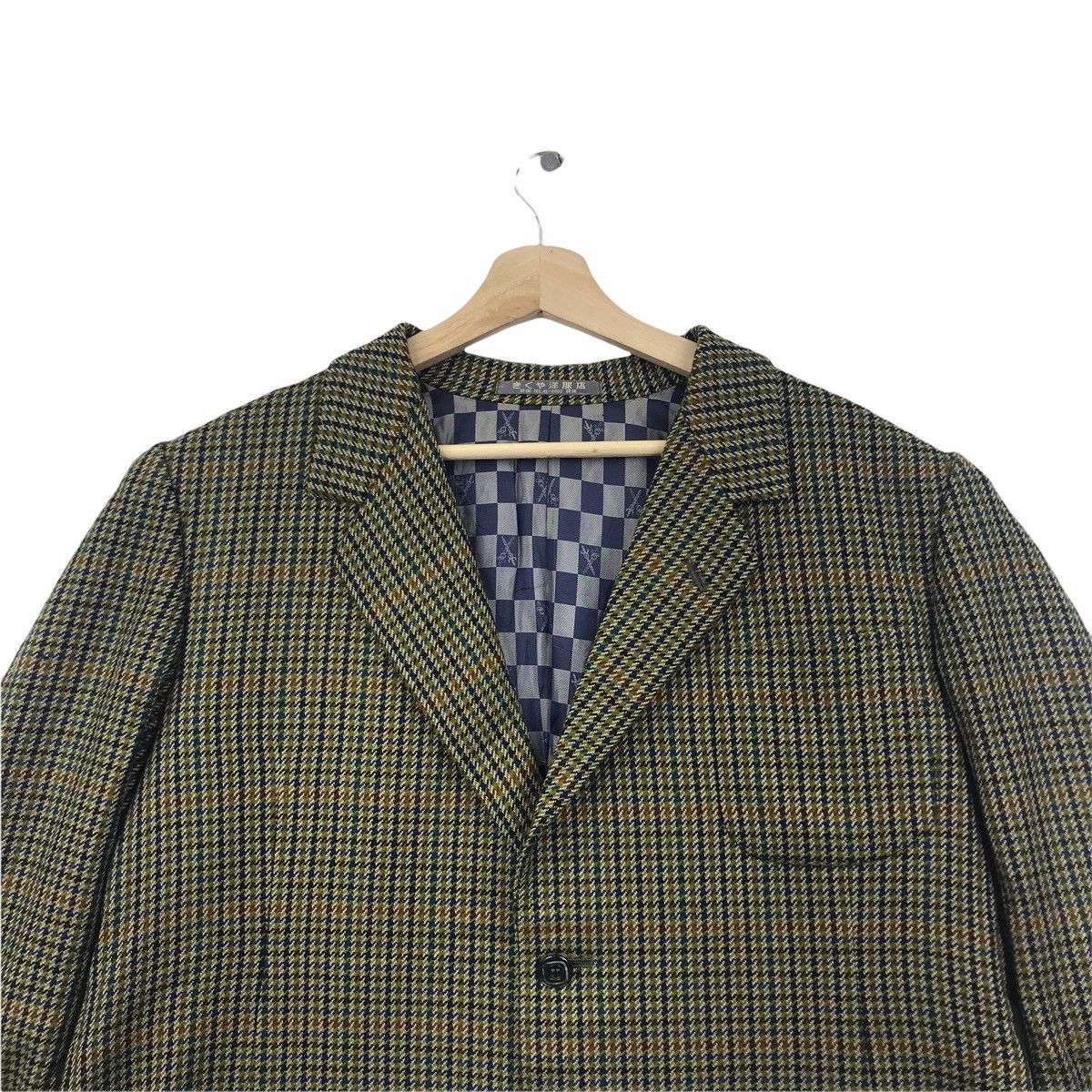 Vintage Vintage TESSUTO ERMENEGILDO ZEGNA Tartan Check Coat Blazer Size US L / EU 52-54 / 3 - 2 Thumbnail